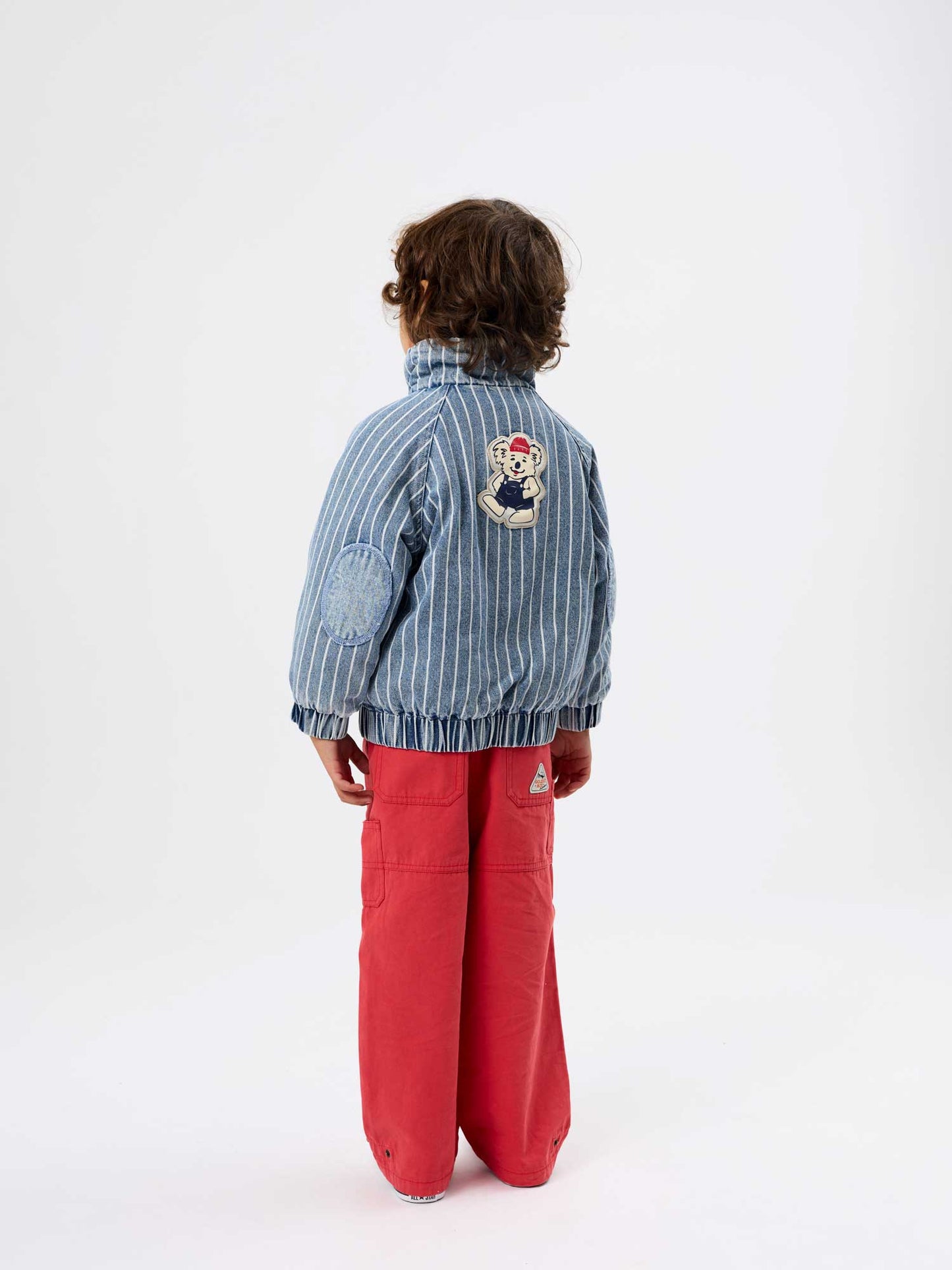 Hey Buddy Pinstripe Denim Jacket
