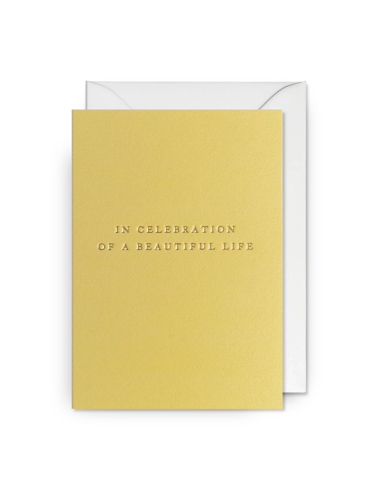 In Celebration of a Beautiful Life Sympathy Card