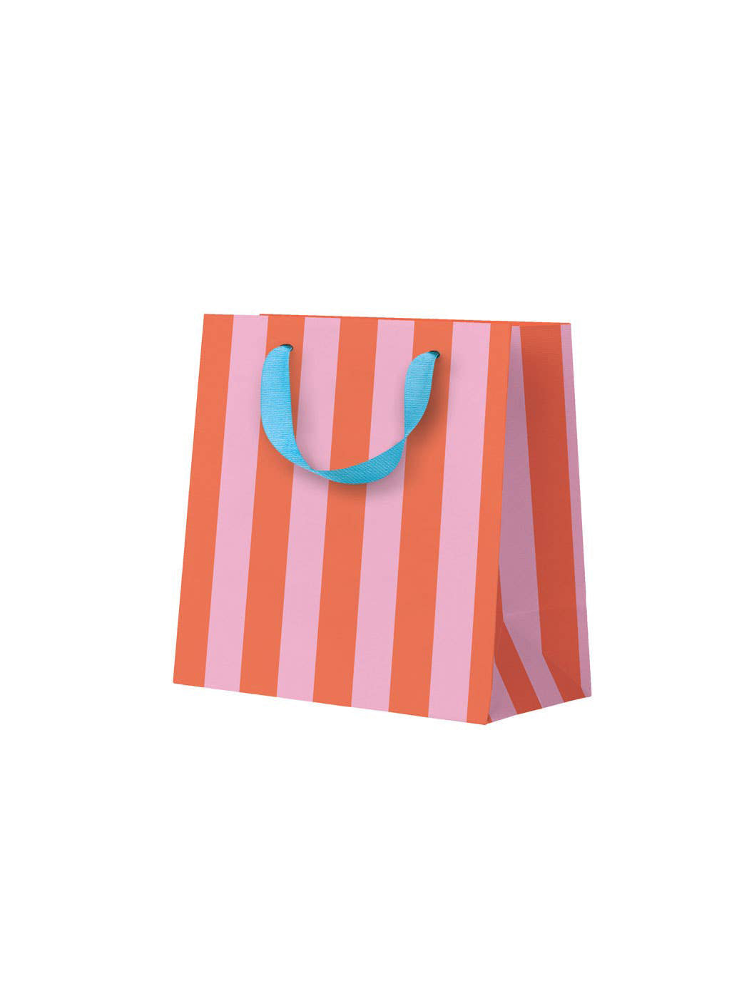 Pink & Orange Stripe Small Gift Bag