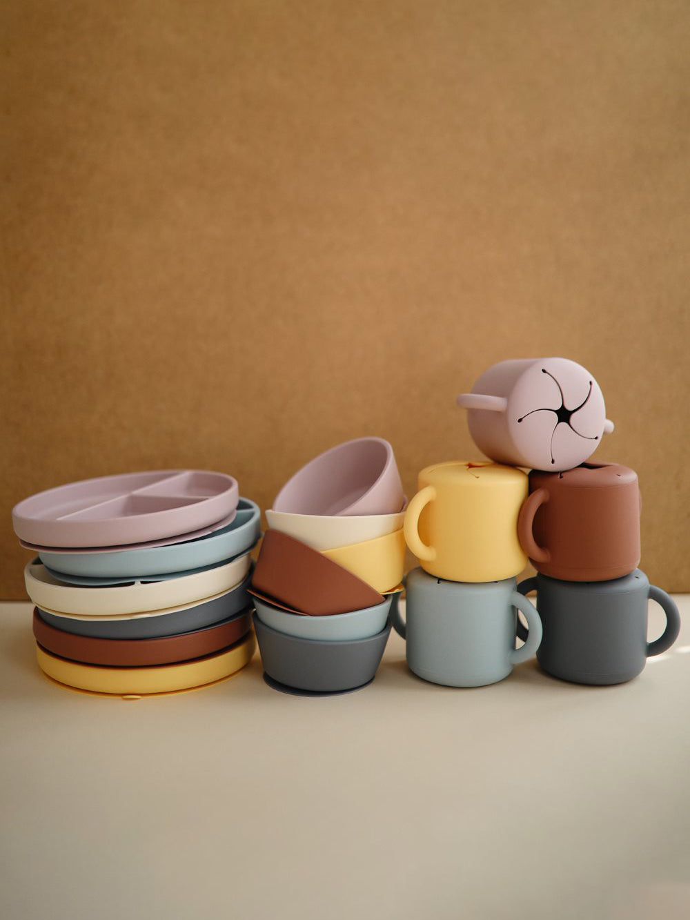 Soft Lilac Sectioned Silicone Plate