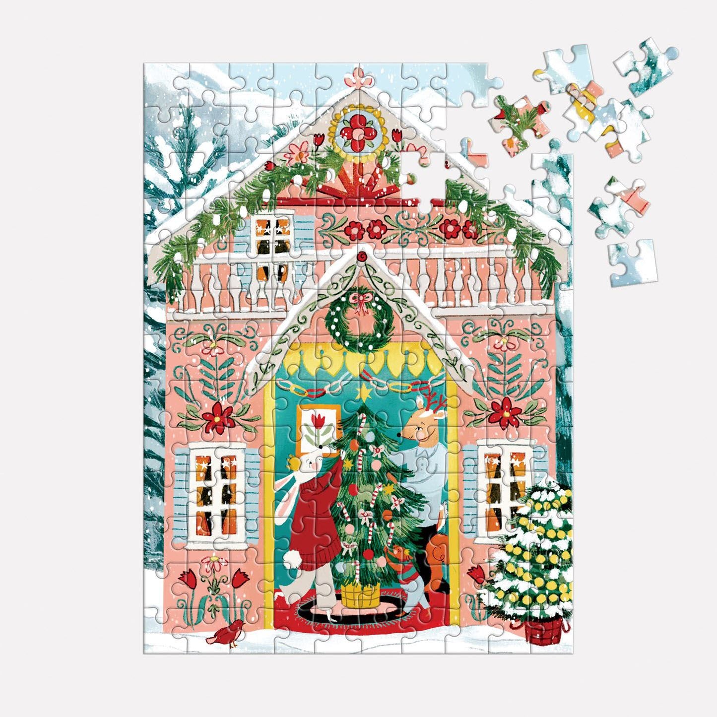 Swiss Chalet 130 Piece Mini Jigsaw Puzzle