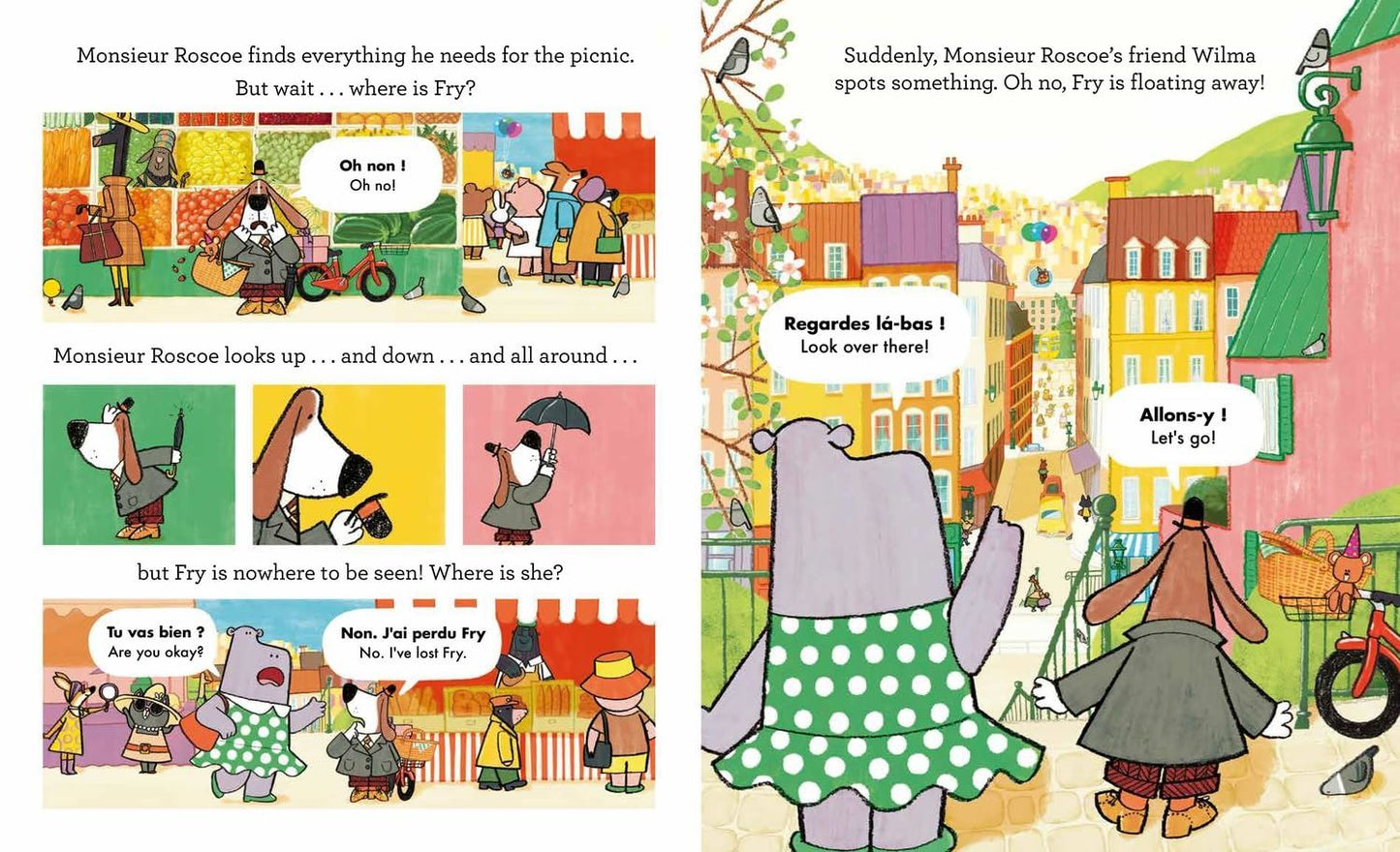 Monsieur Roscoe In The City: Learn French