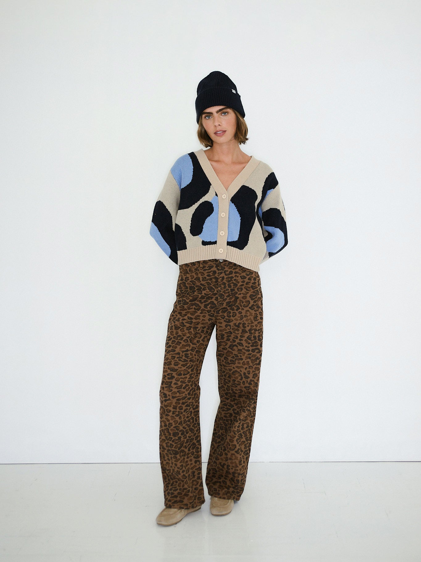 Nora Animal Print Cardigan