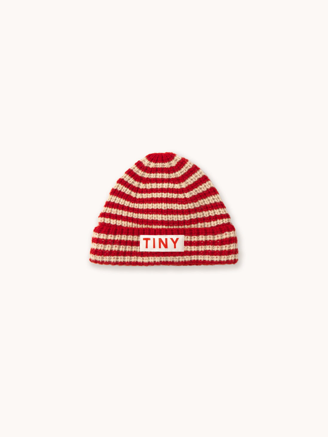 Dark Red Stripes Baby Beanie