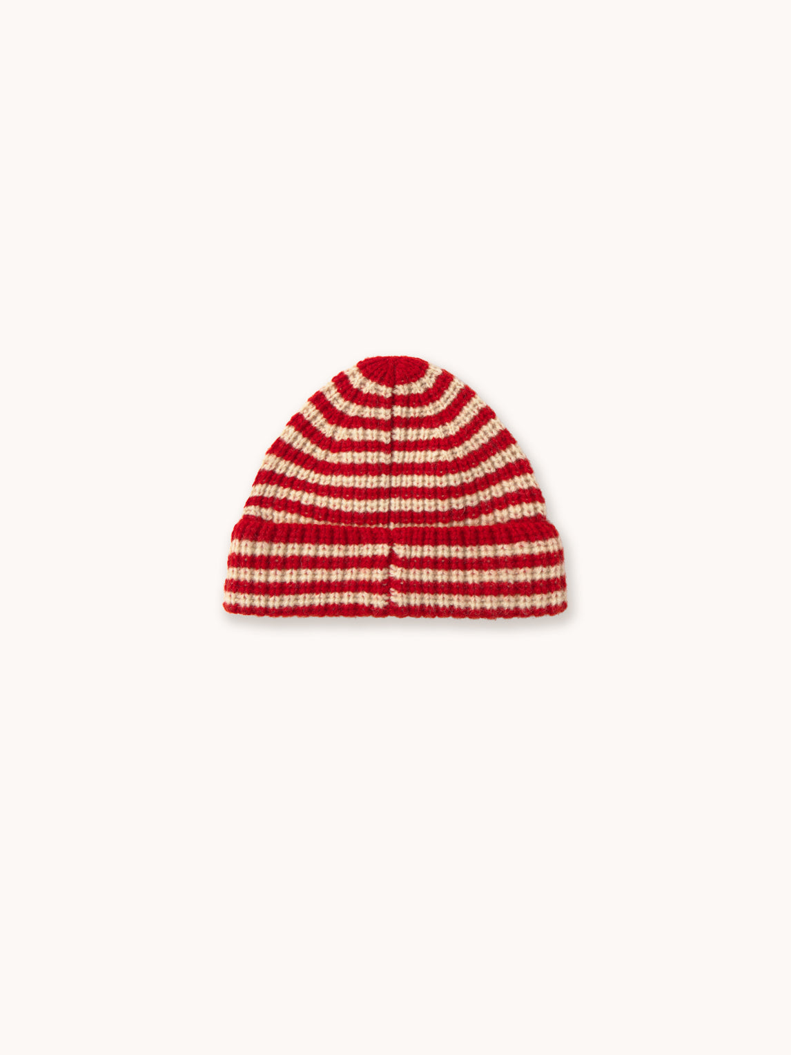 Dark Red Stripes Baby Beanie
