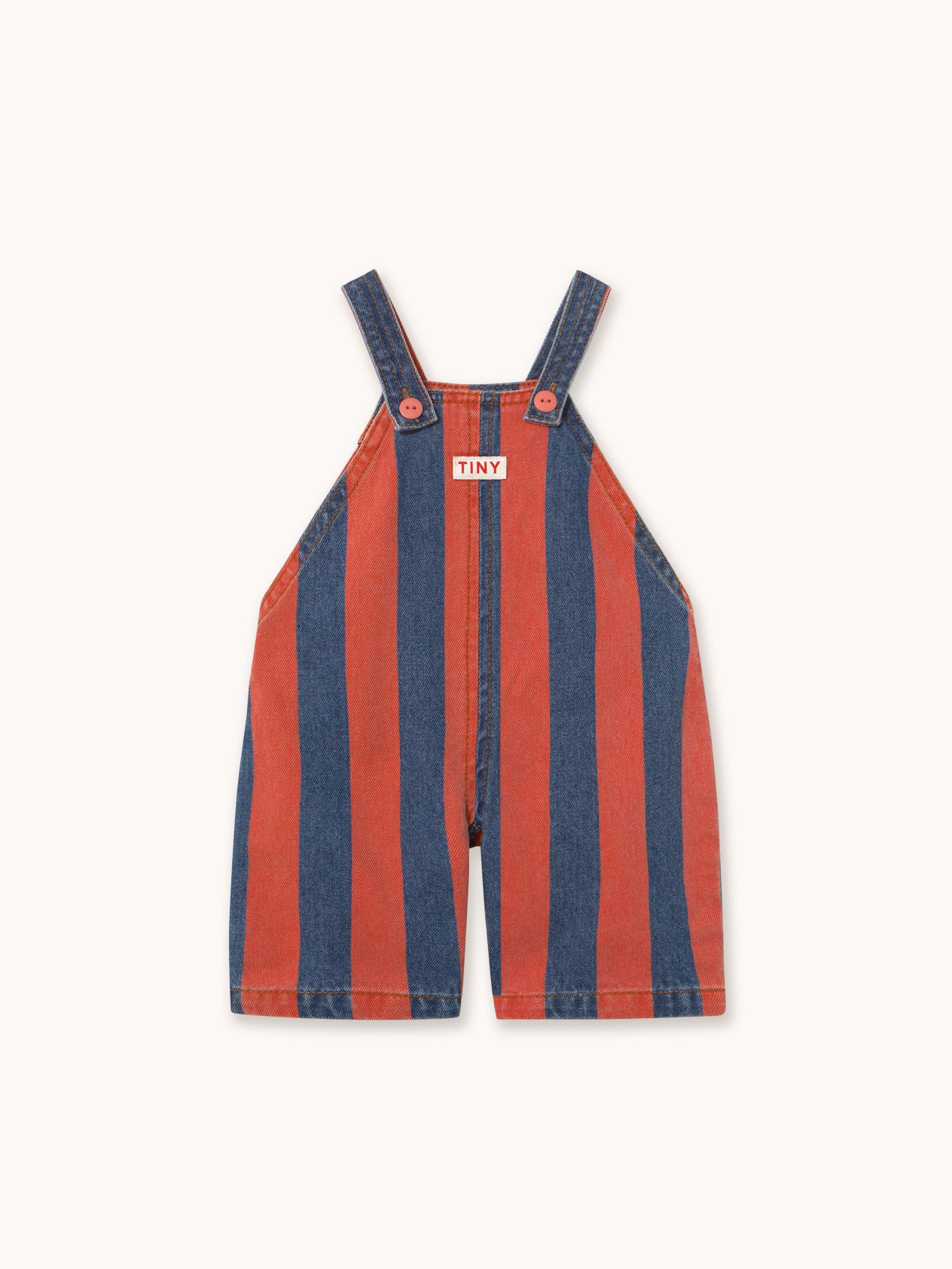 Red Stripes Baby Denim Dungaree