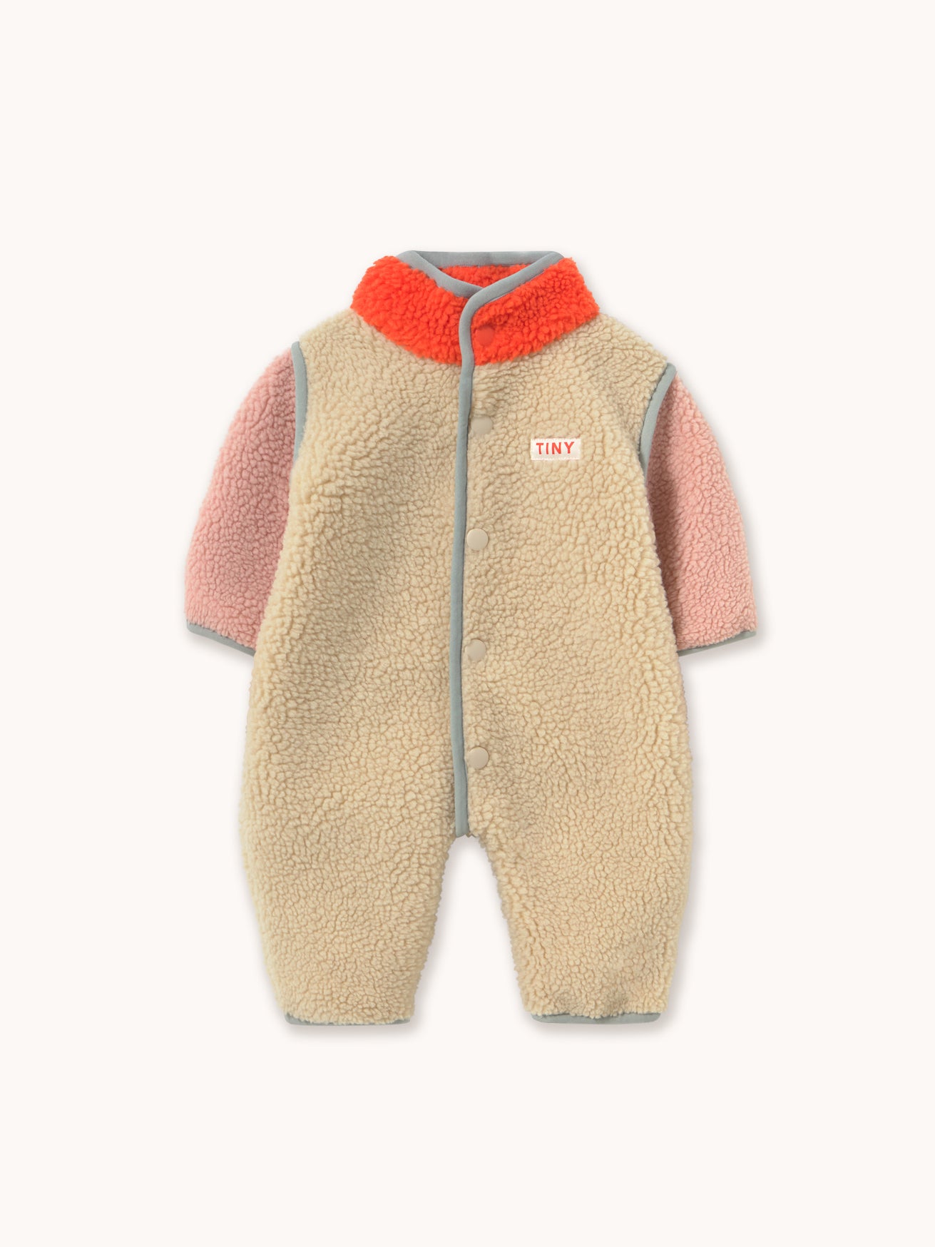 Colour Block Sherpa One-Piece
