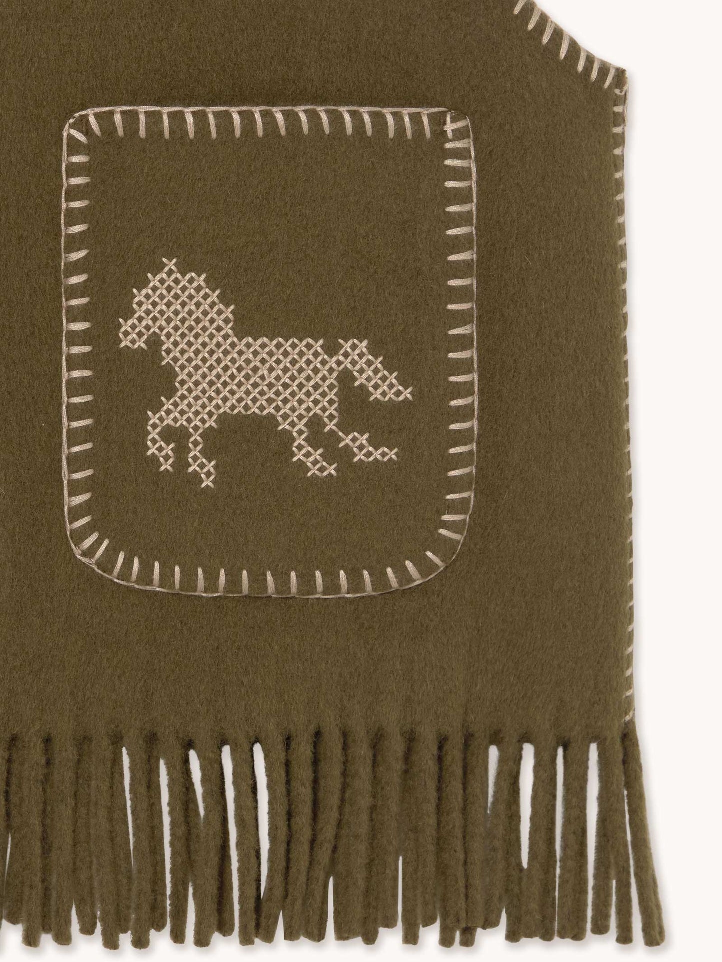 Horses Embroidered Vest