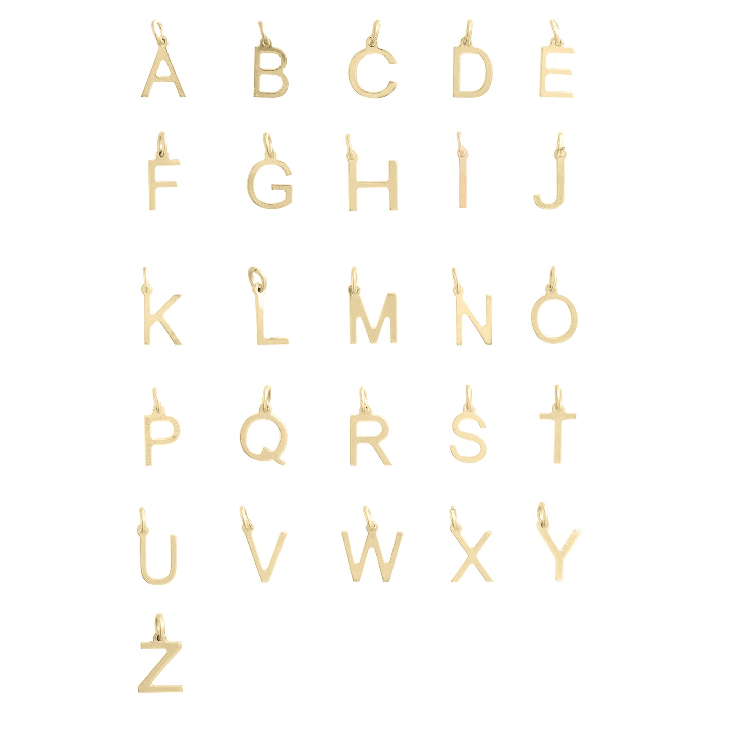 9ct Gold Initial Pendant