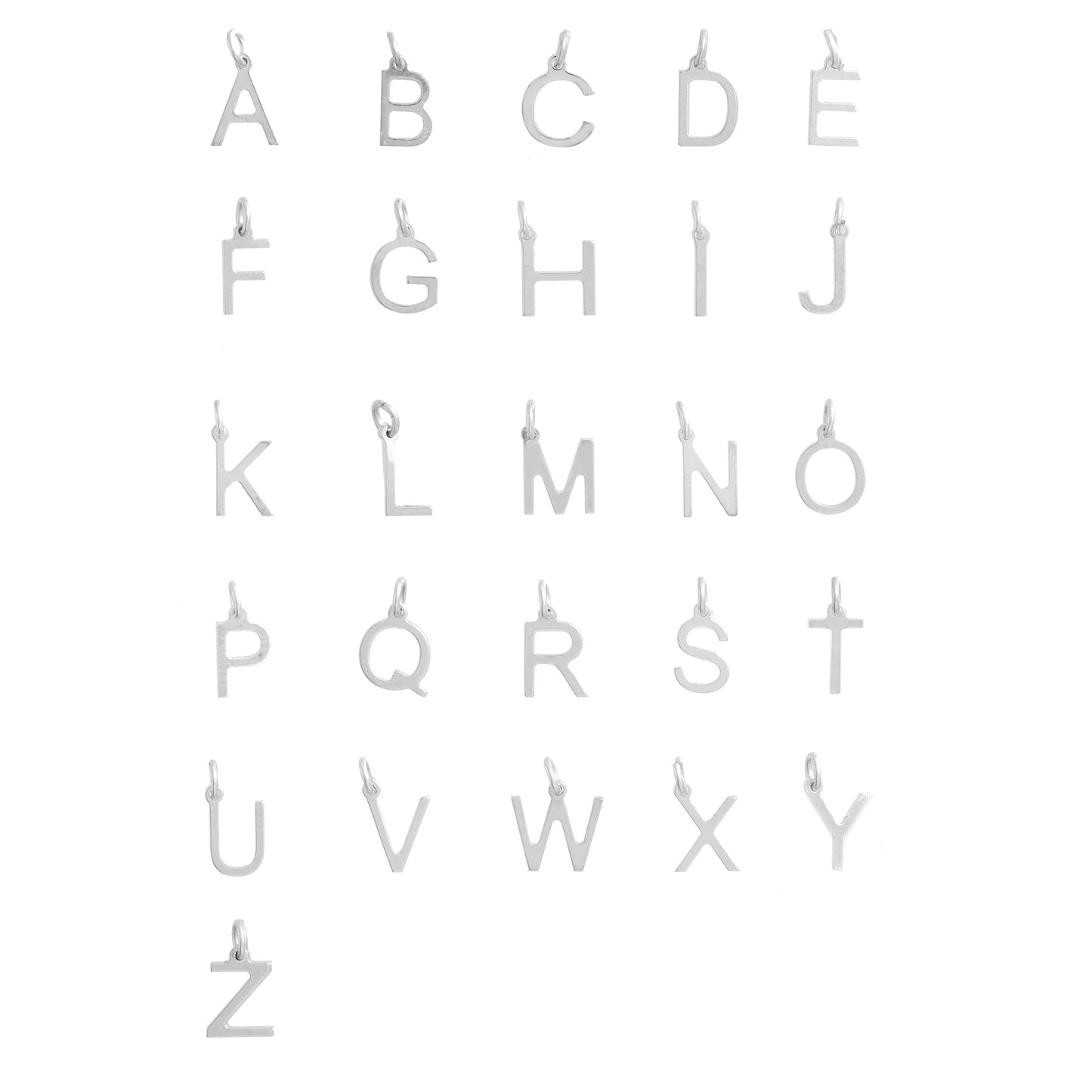 Silver Initial Pendant