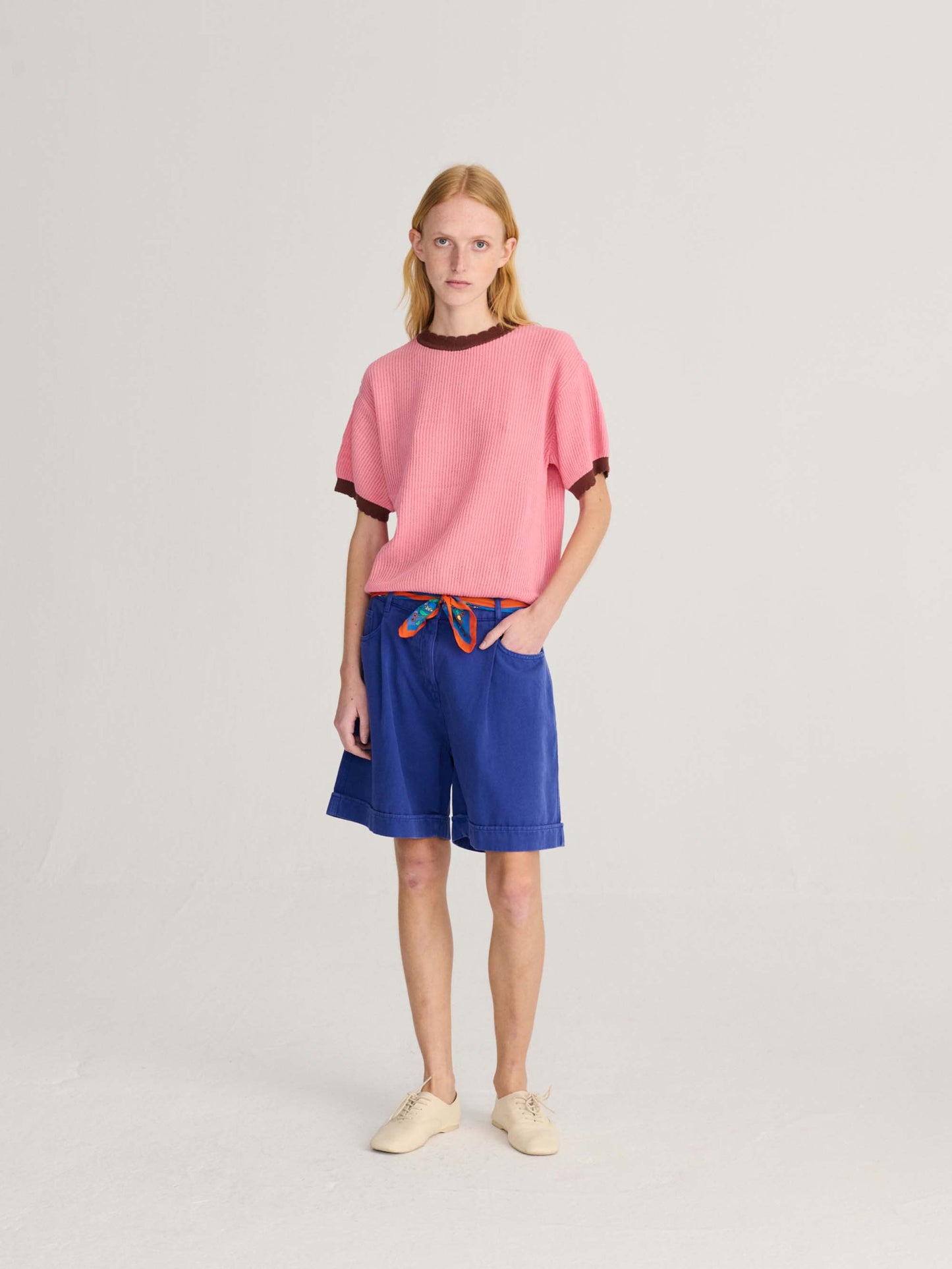 Openwork Knitted Cotton Jumper