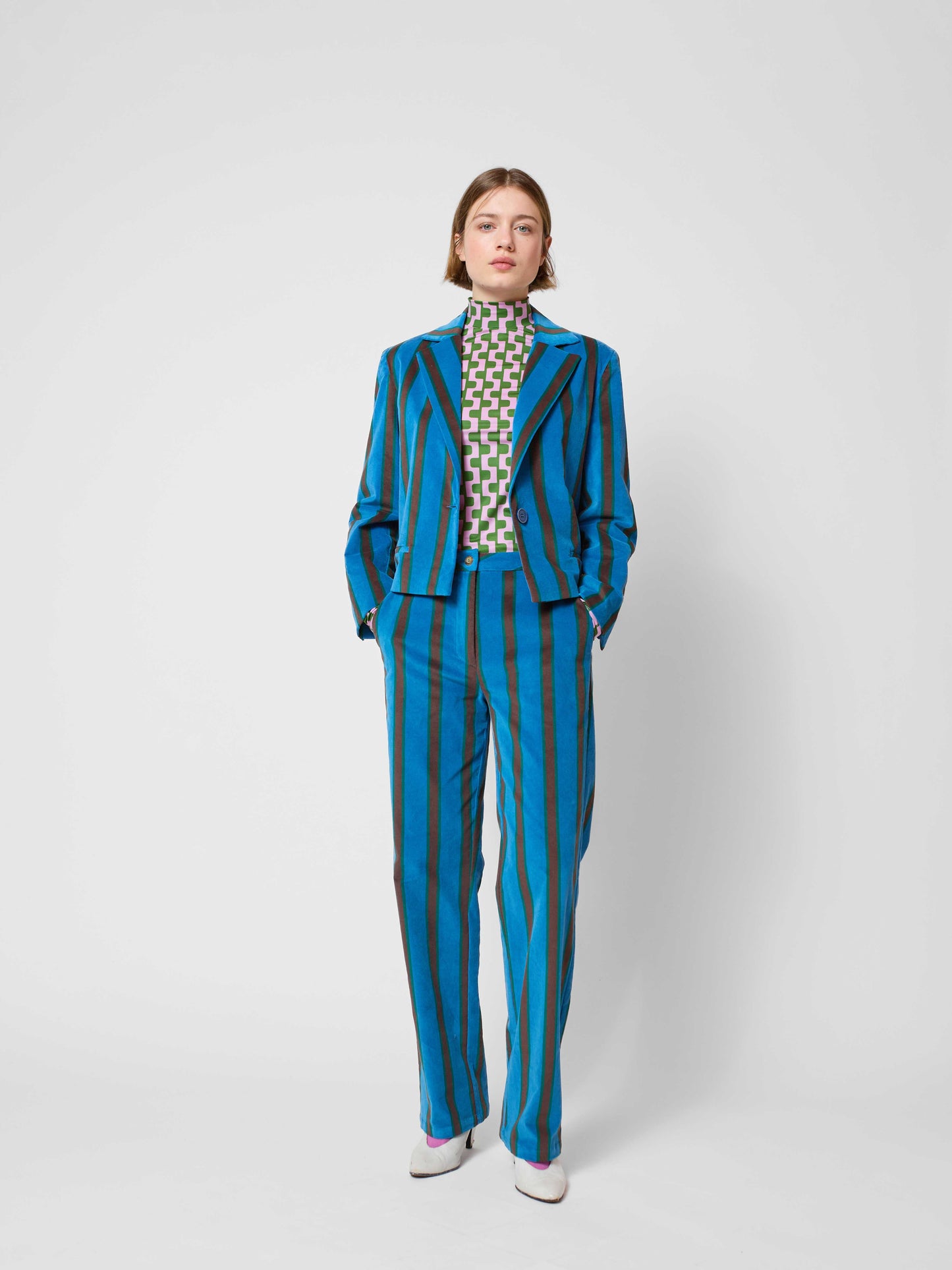 Striped All Over Blazer