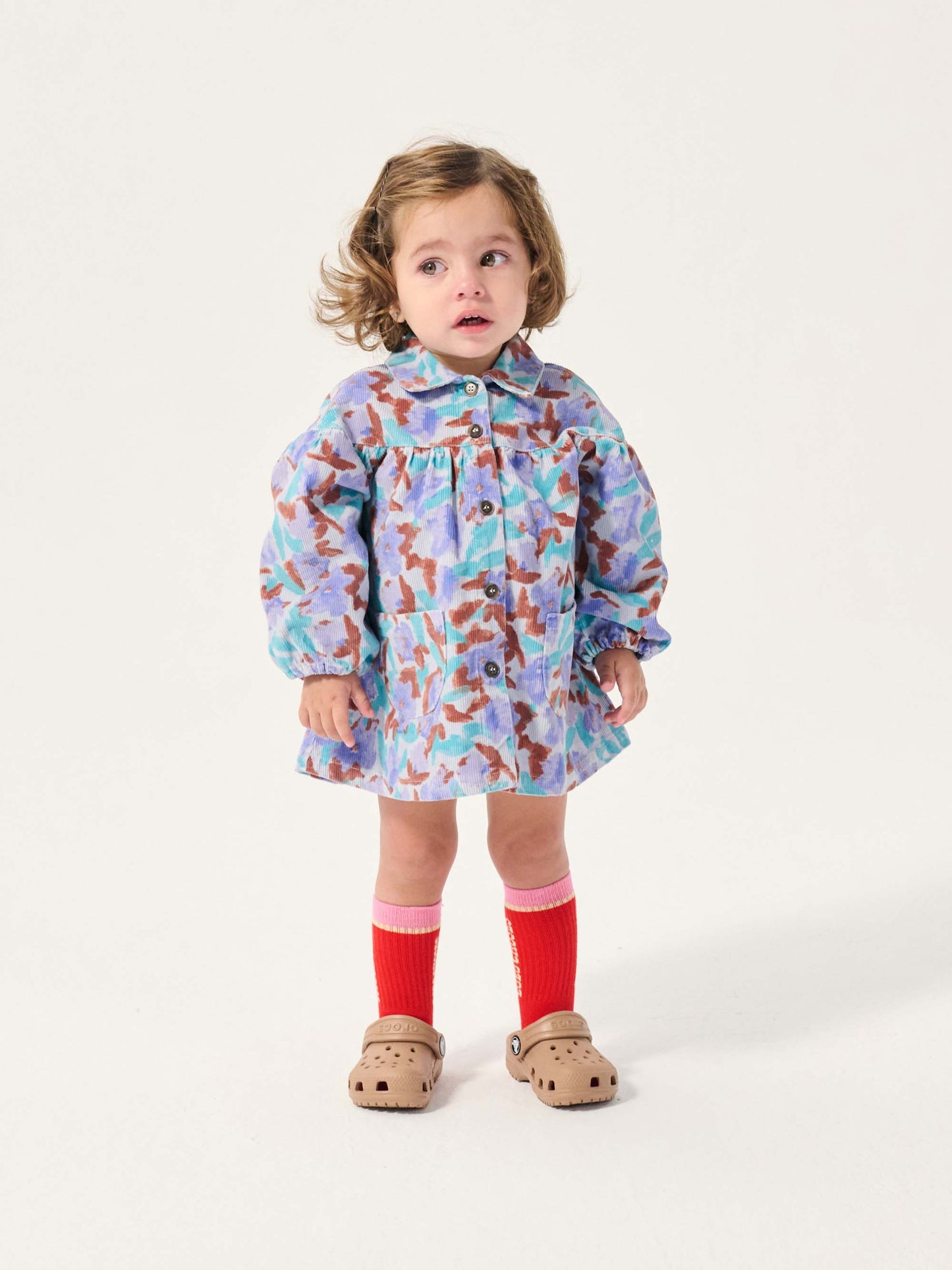 Watercolour All Over Woven Dress