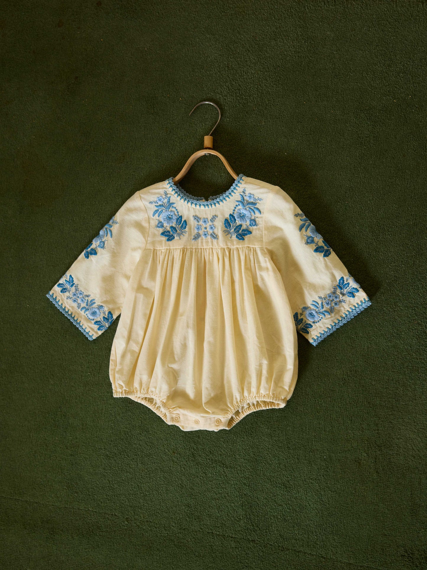 Baby Stevie LS Romper - Cream