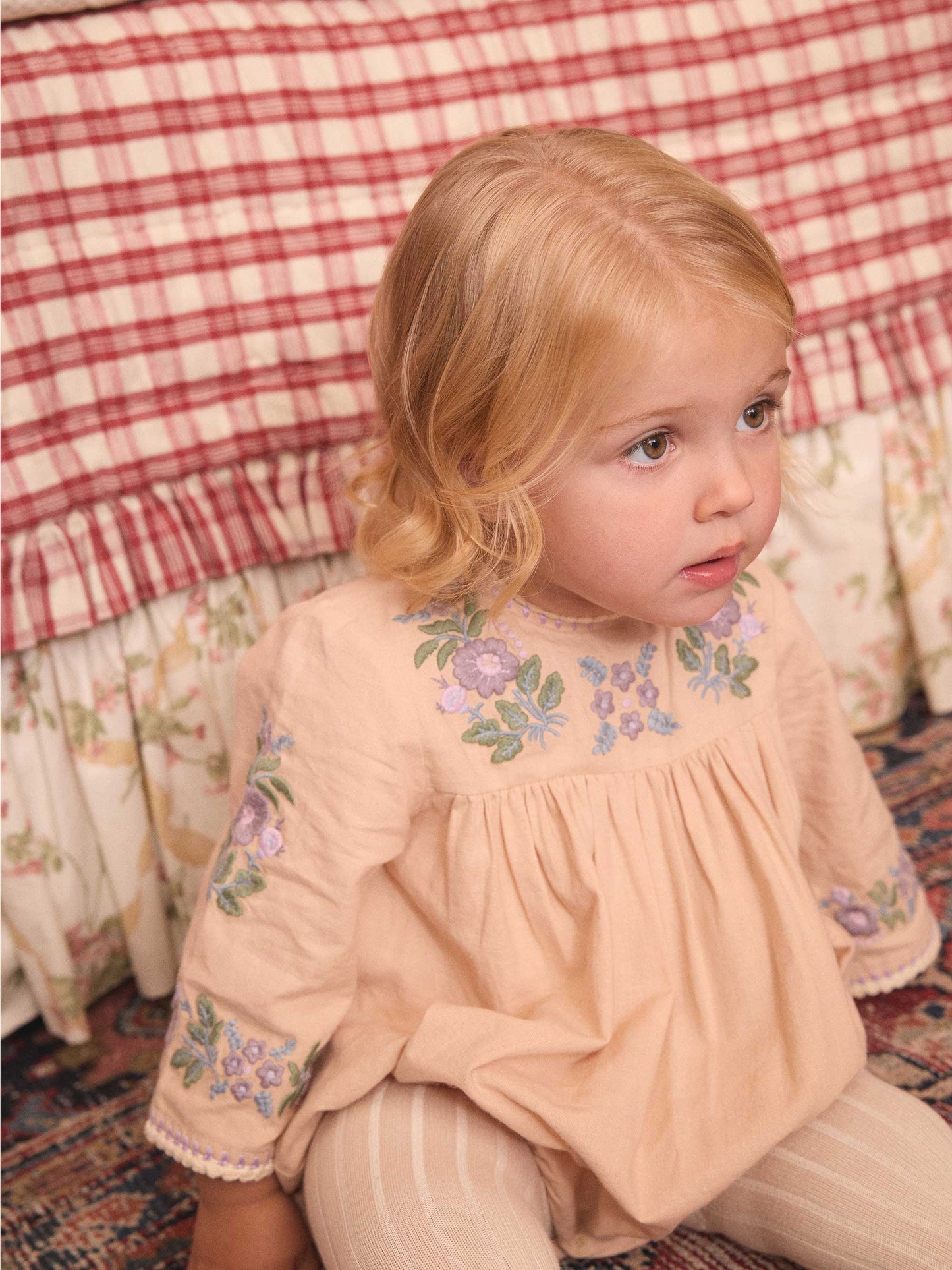 Baby Stevie LS Romper - Dried Rose