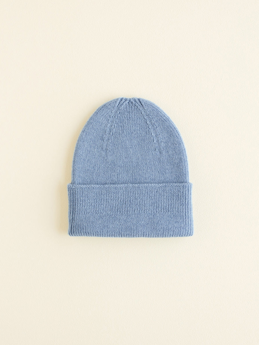 Light Blue Fonzie Newborn Beanie
