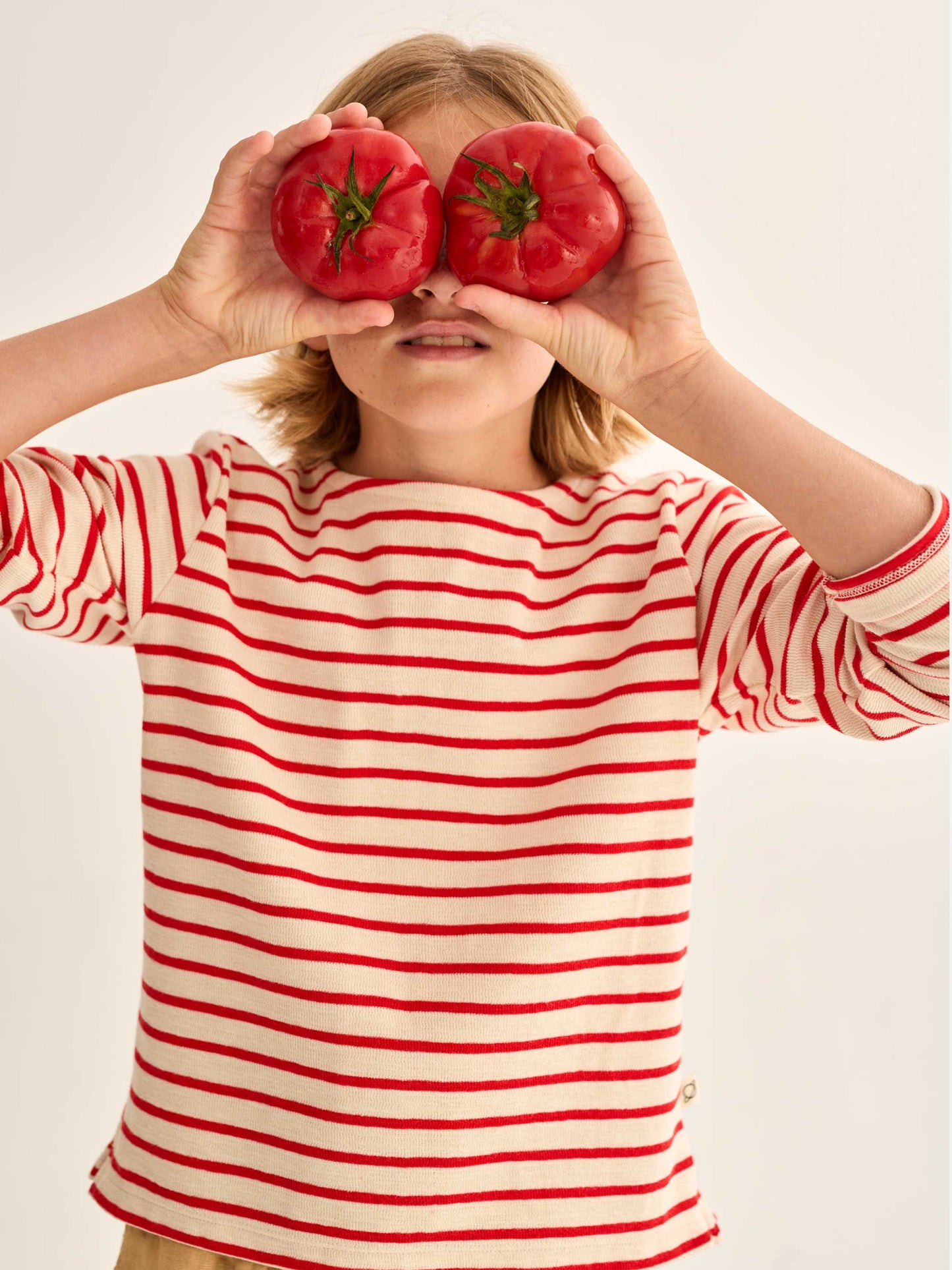 Tomato Striped Long Sleeves T-Shirt