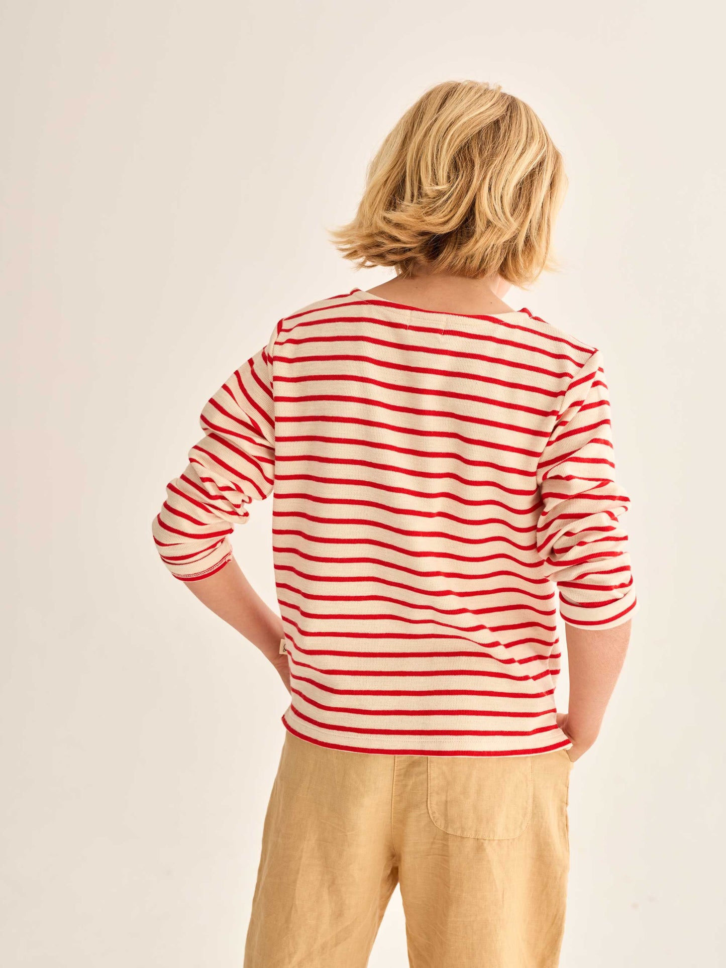 Tomato Striped Long Sleeves T-Shirt