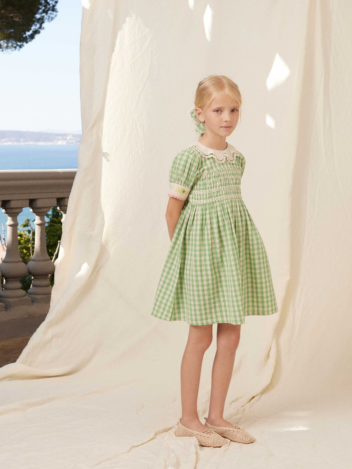 Green Gingham Tilia Dress