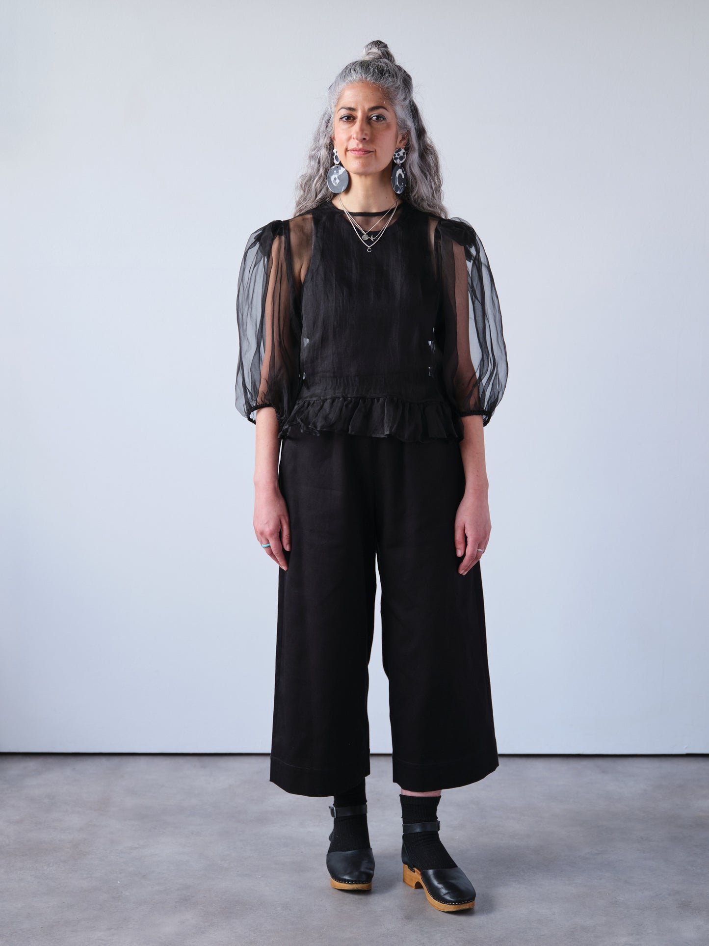 Black Wide Leg Trousers
