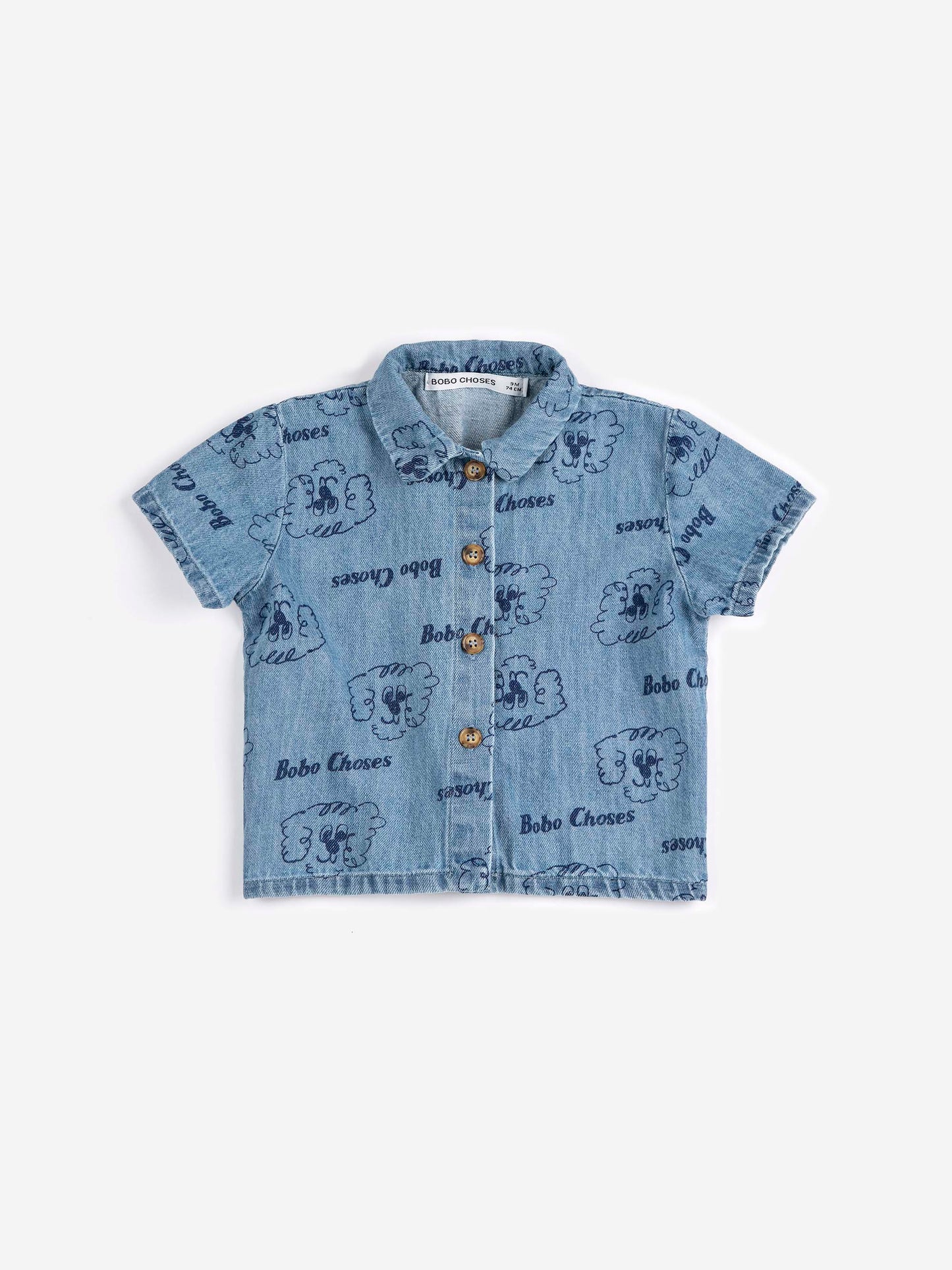 Pickles The Dog All Over Denim Shirt