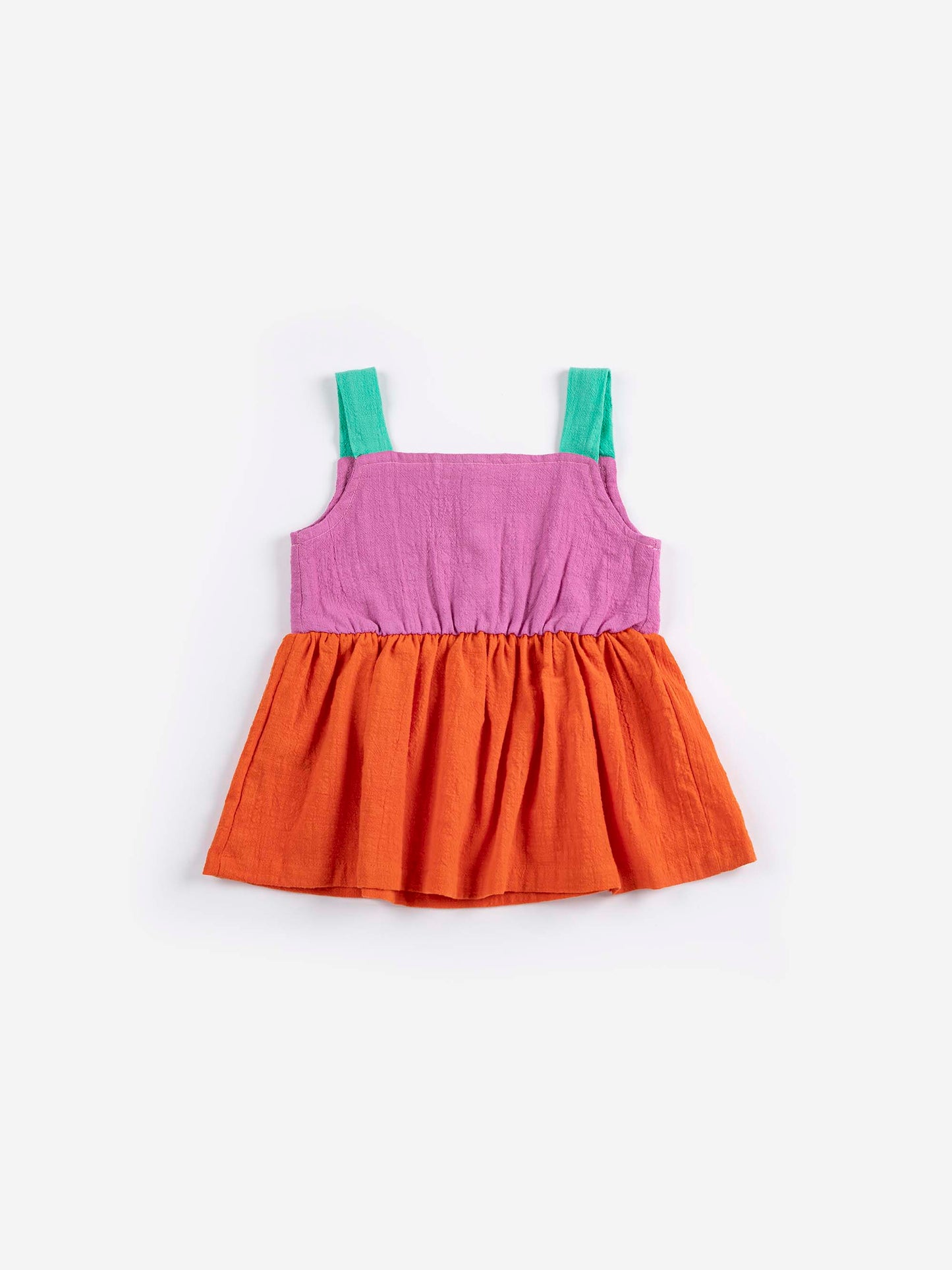 Pixel Daisy Colour Block Woven Dress