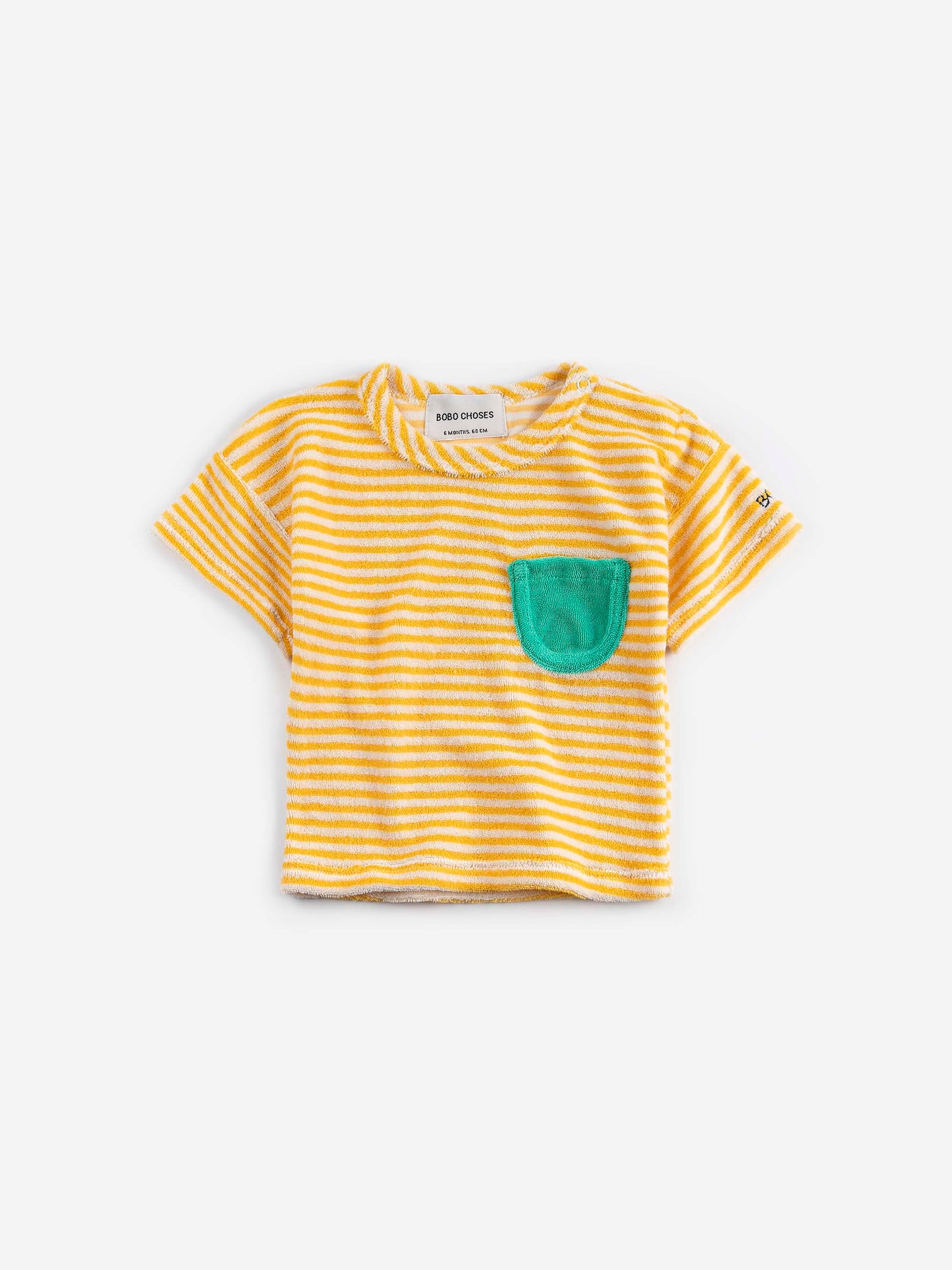 Yellow Stripes Terry Cloth T-Shirt