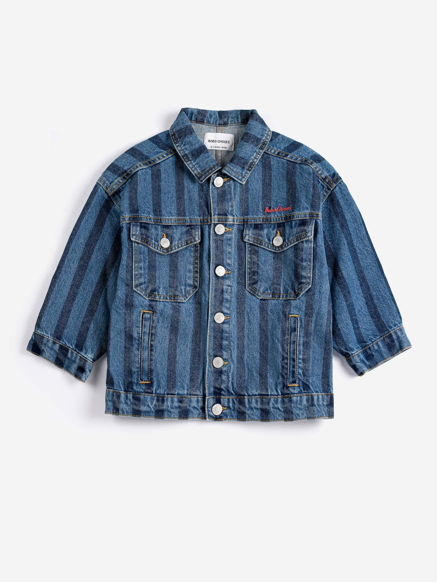 Bobo Choses Striped Denim Jacket