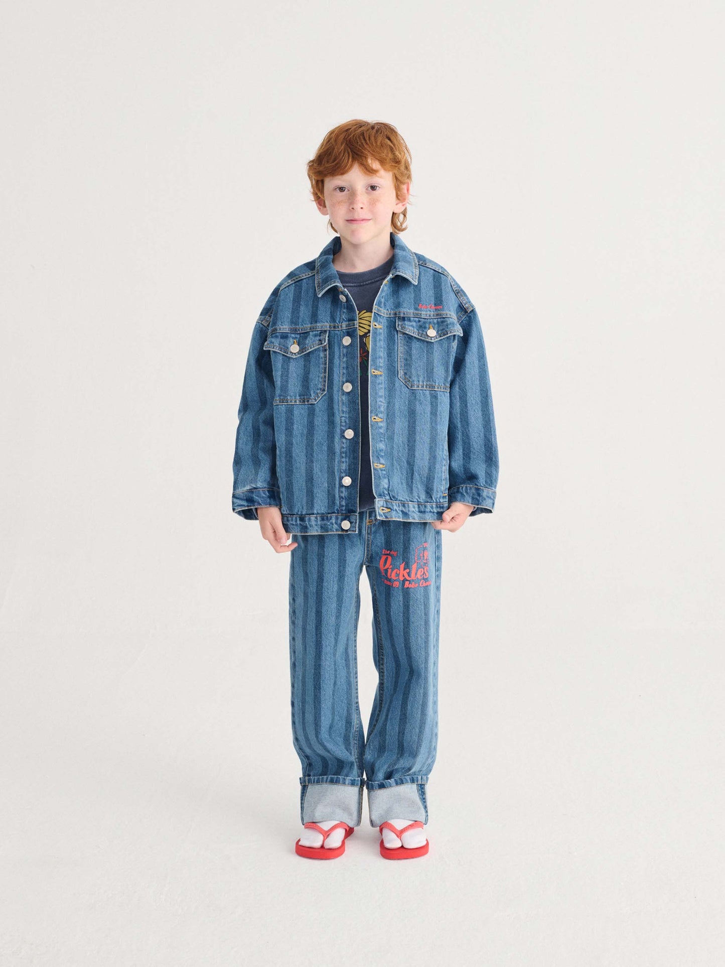 Bobo Choses Striped Denim Jacket