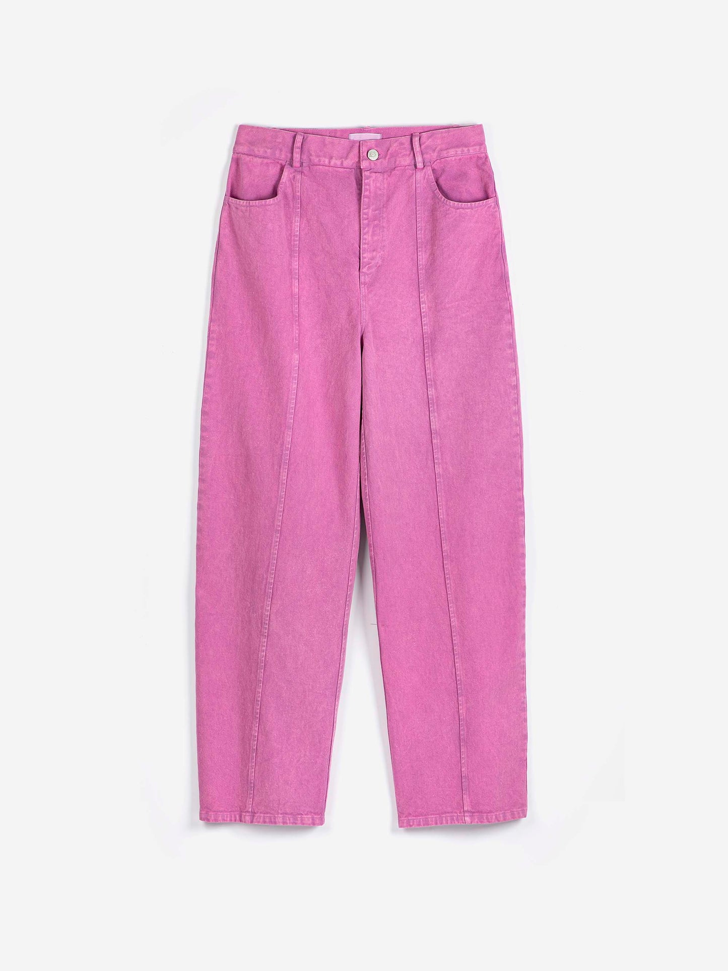 Washed Twill Boot Cut Pants