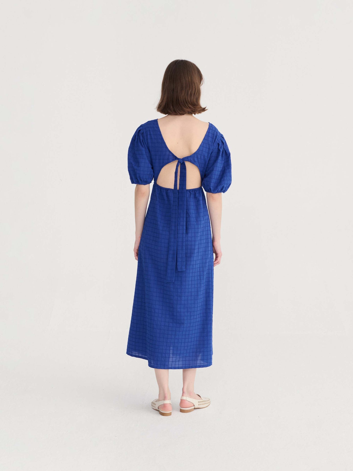 Fantasy Cotton Back Cut Dress