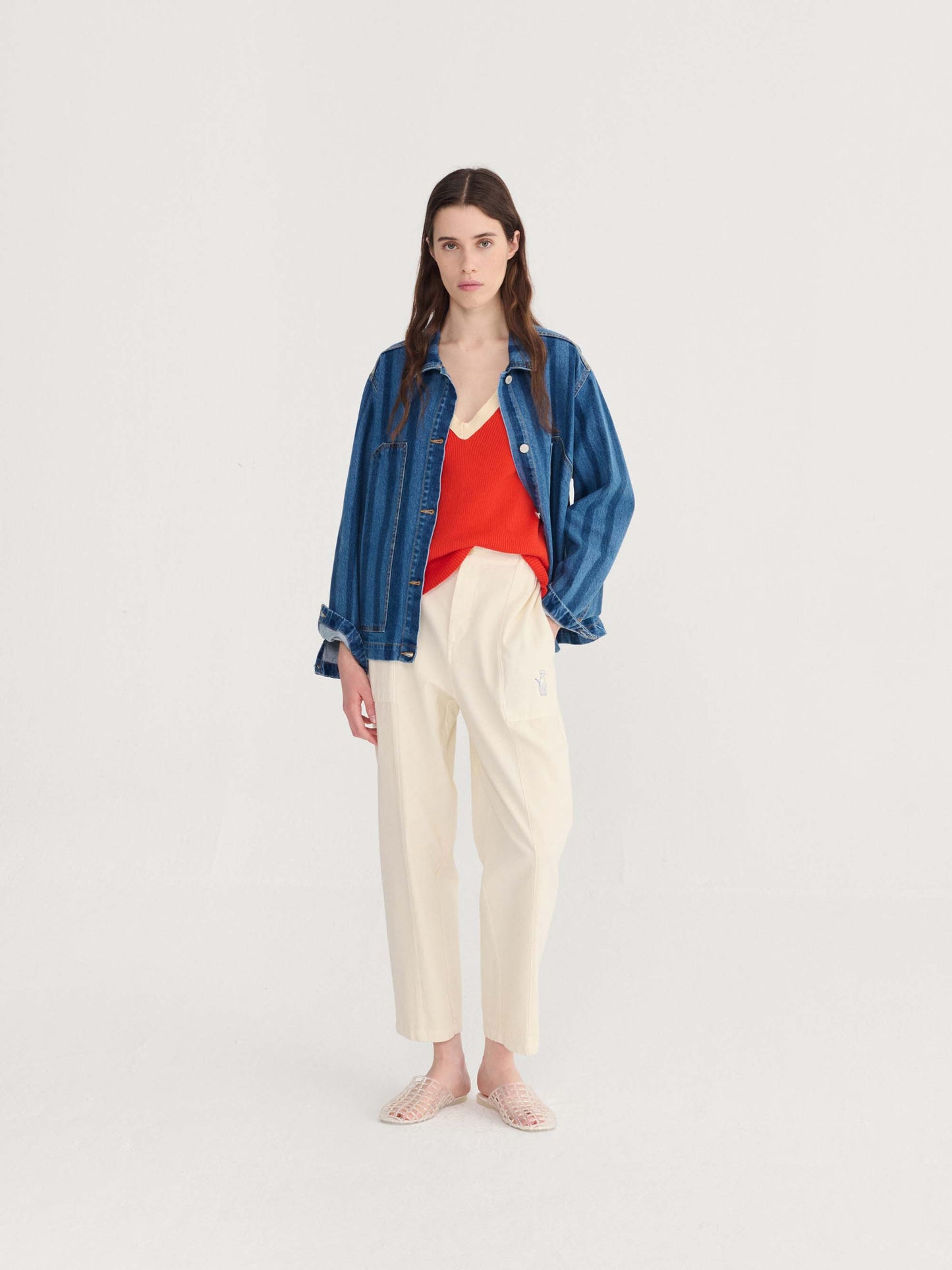 Stripe Denim Jacket