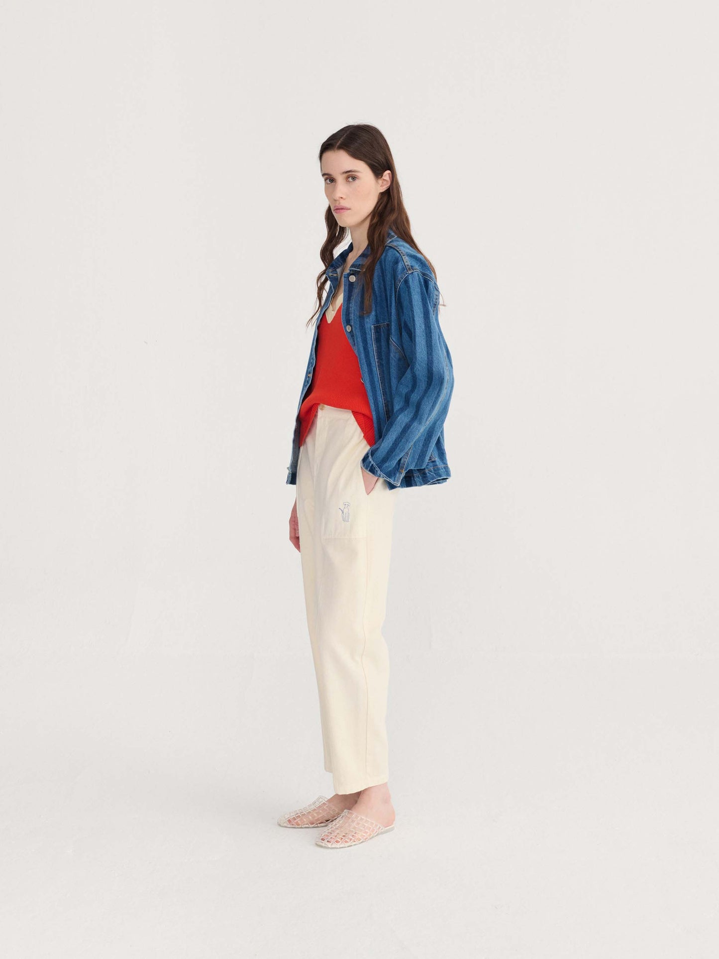 Stripe Denim Jacket