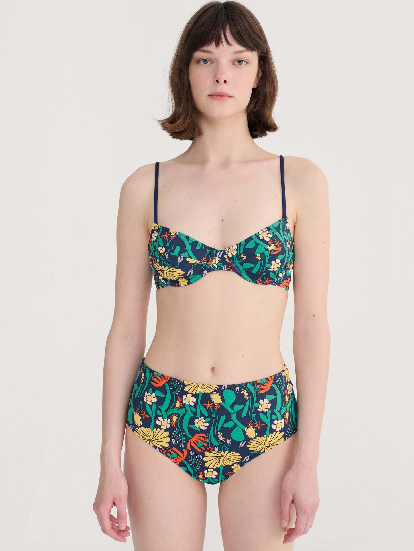 Colour Herbalist Bustier Tie Straps Top