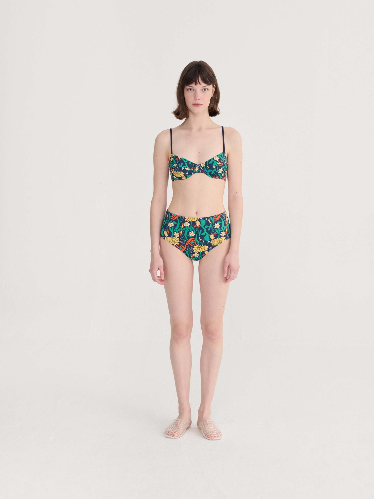 Colour Herbalist Bustier Tie Straps Top