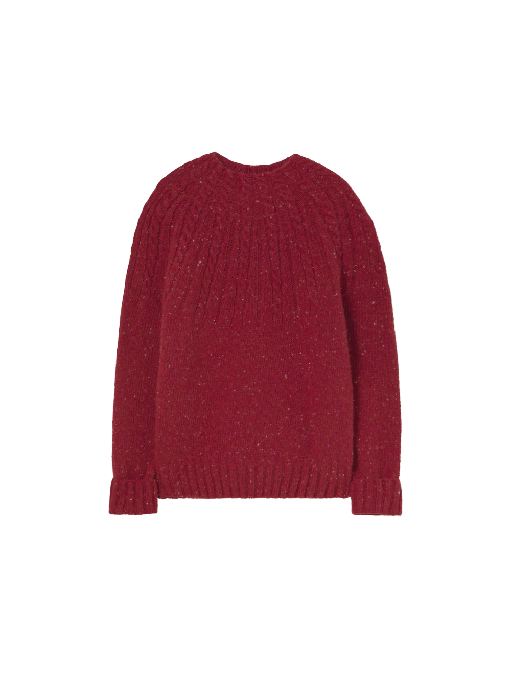 Red Mock Neck Kids Sweater