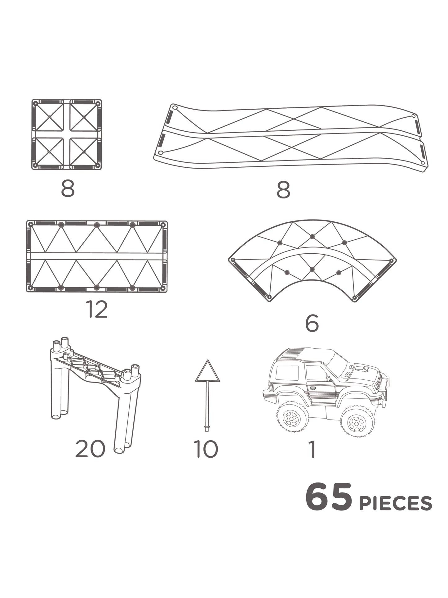 Intense Magnetic Tile Race Track