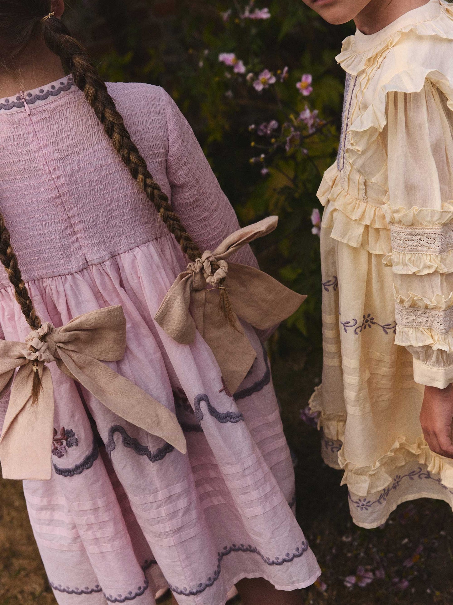 Cindy Structured Organdie Dress - Harebell