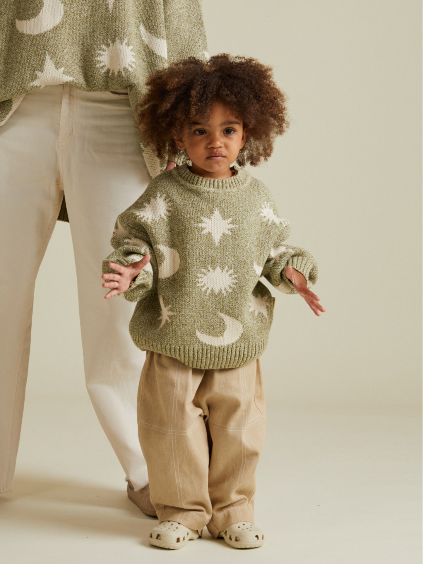 Cozmo Matcha Moon & Stars Sweater