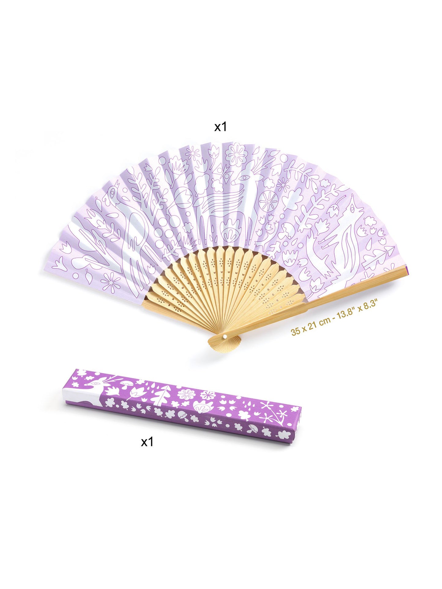 Woodland Beauty Fan Colouring Kit