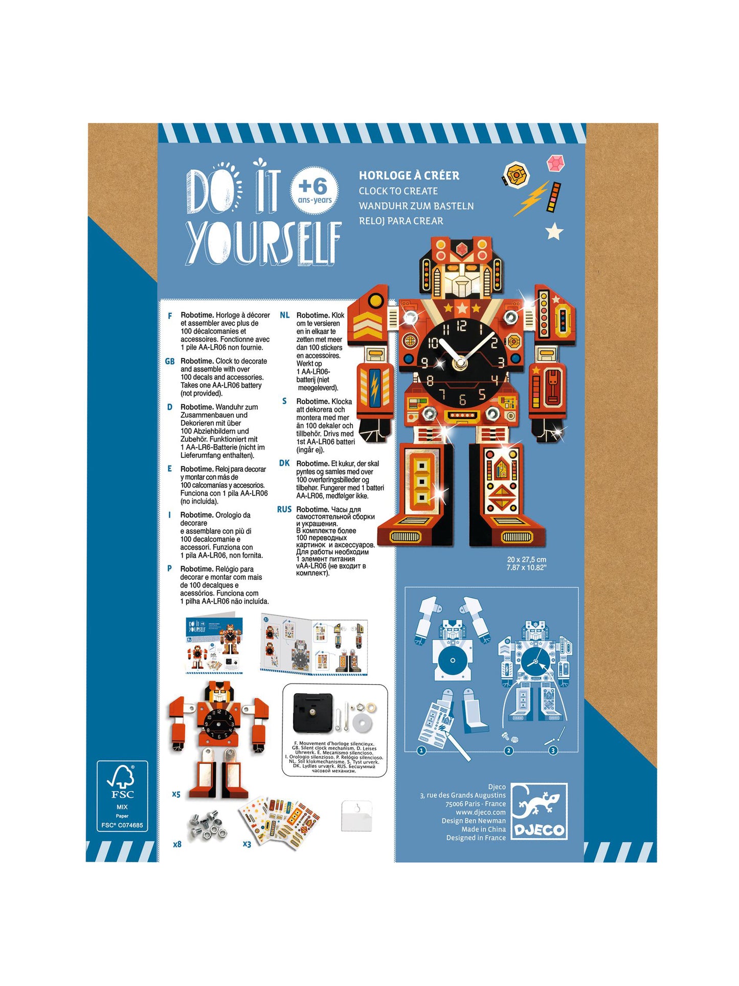 Robotime DIY Make Your Own Clock Kit