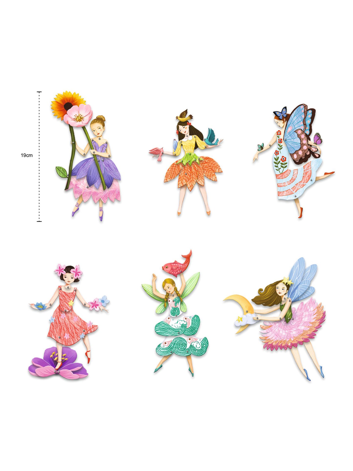 Fairies Puppet Colouring