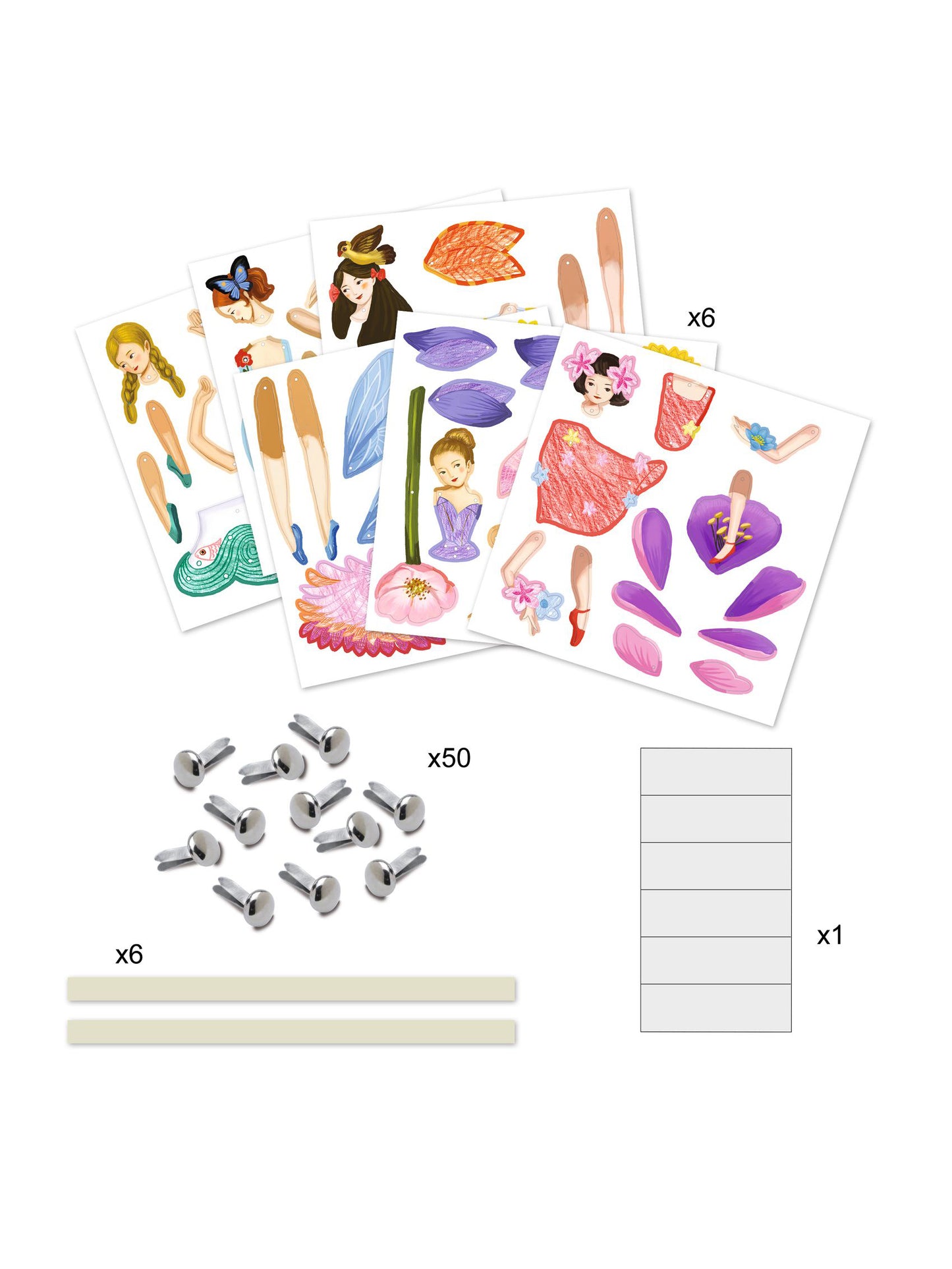 Fairies Puppet Colouring