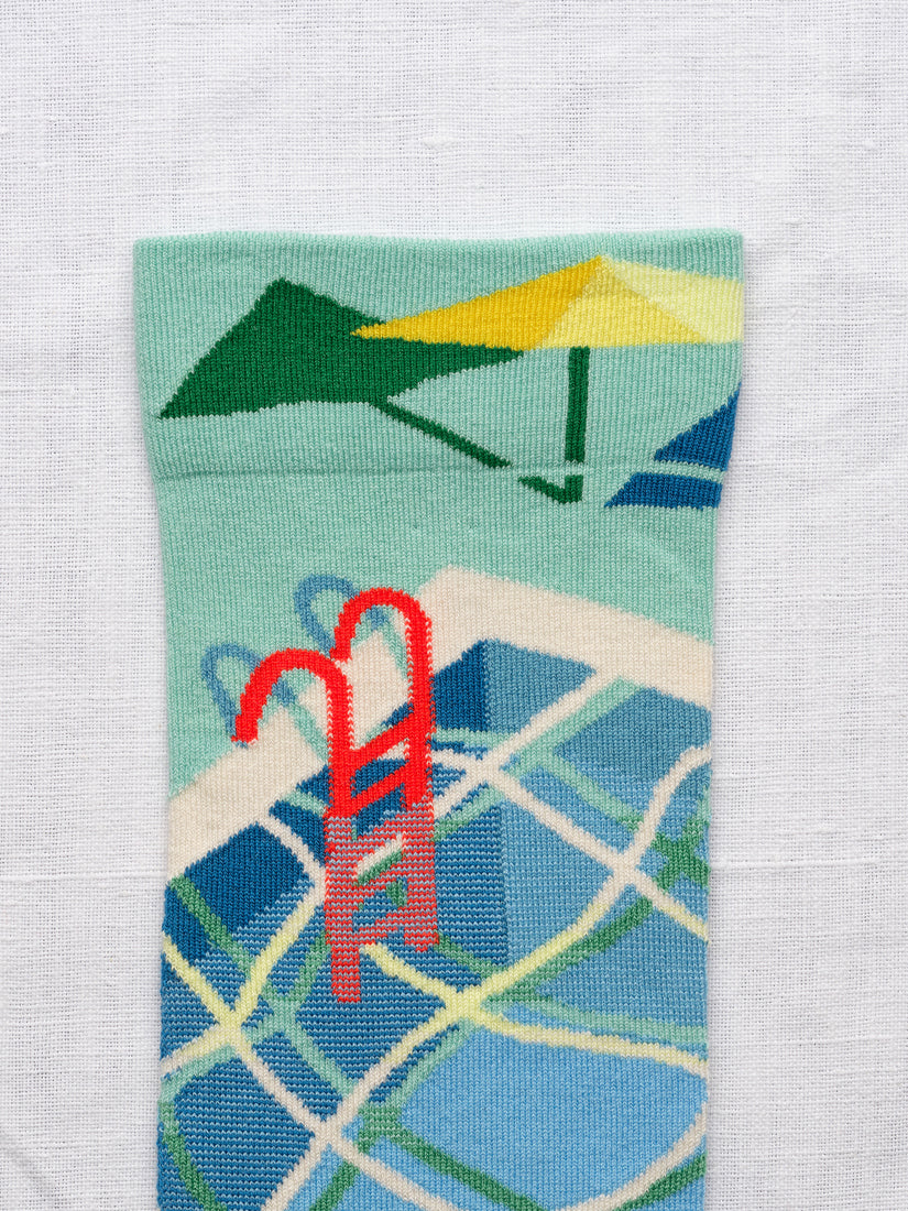 Mint Pool Socks