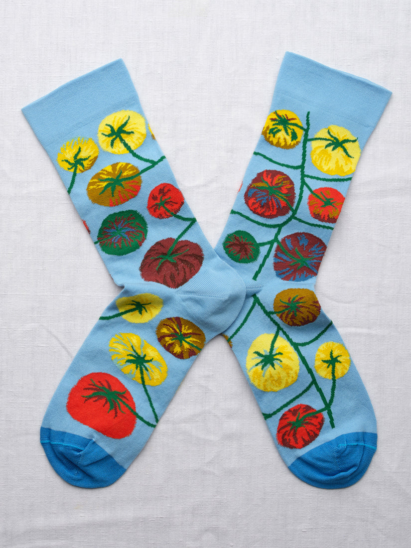 Azure Tomato Socks