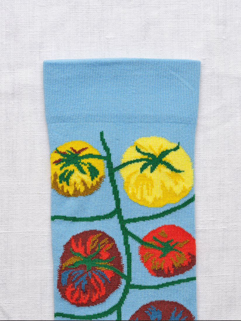 Azure Tomato Socks
