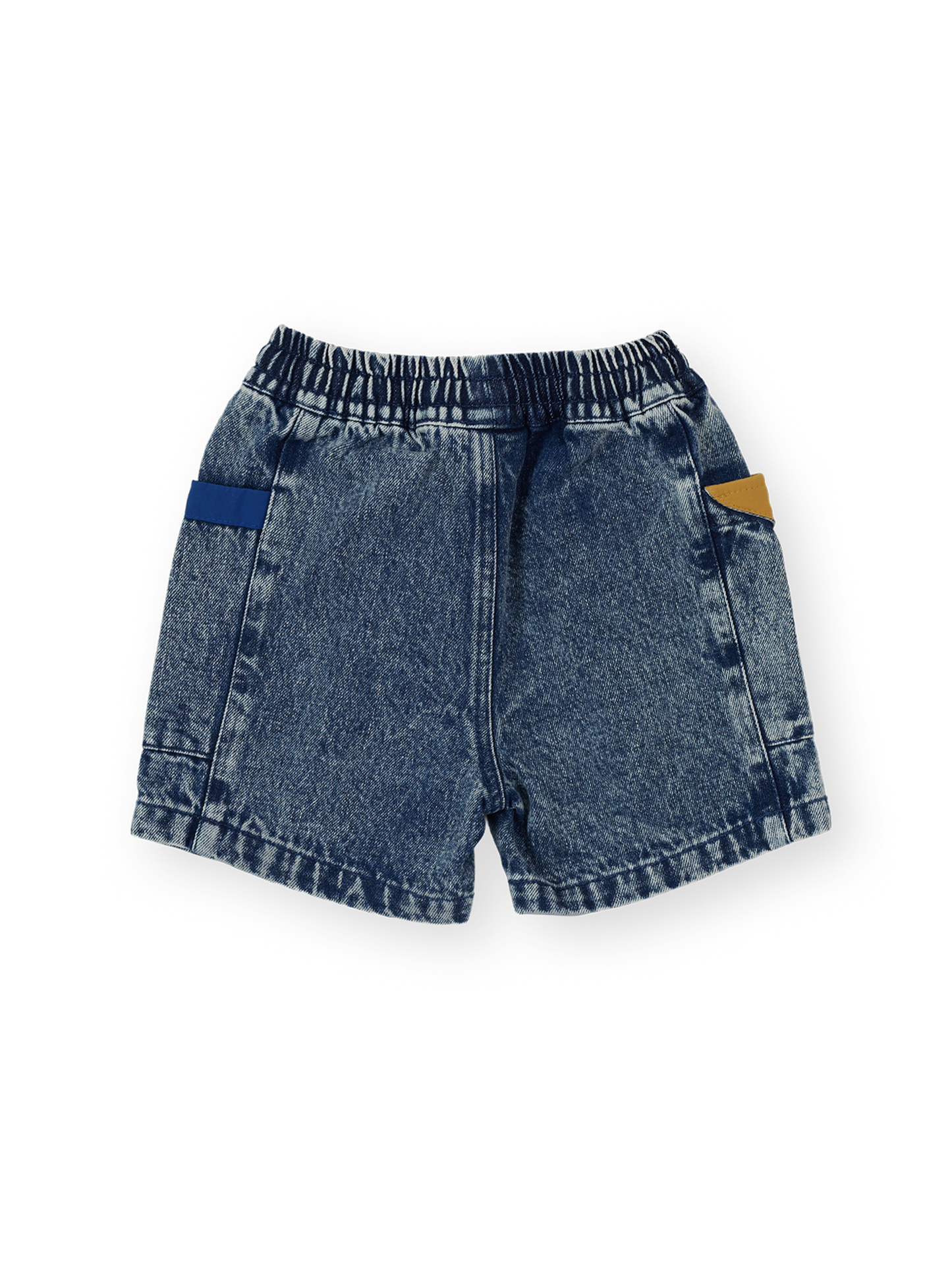 Colour Block Vintage Denim Shorts