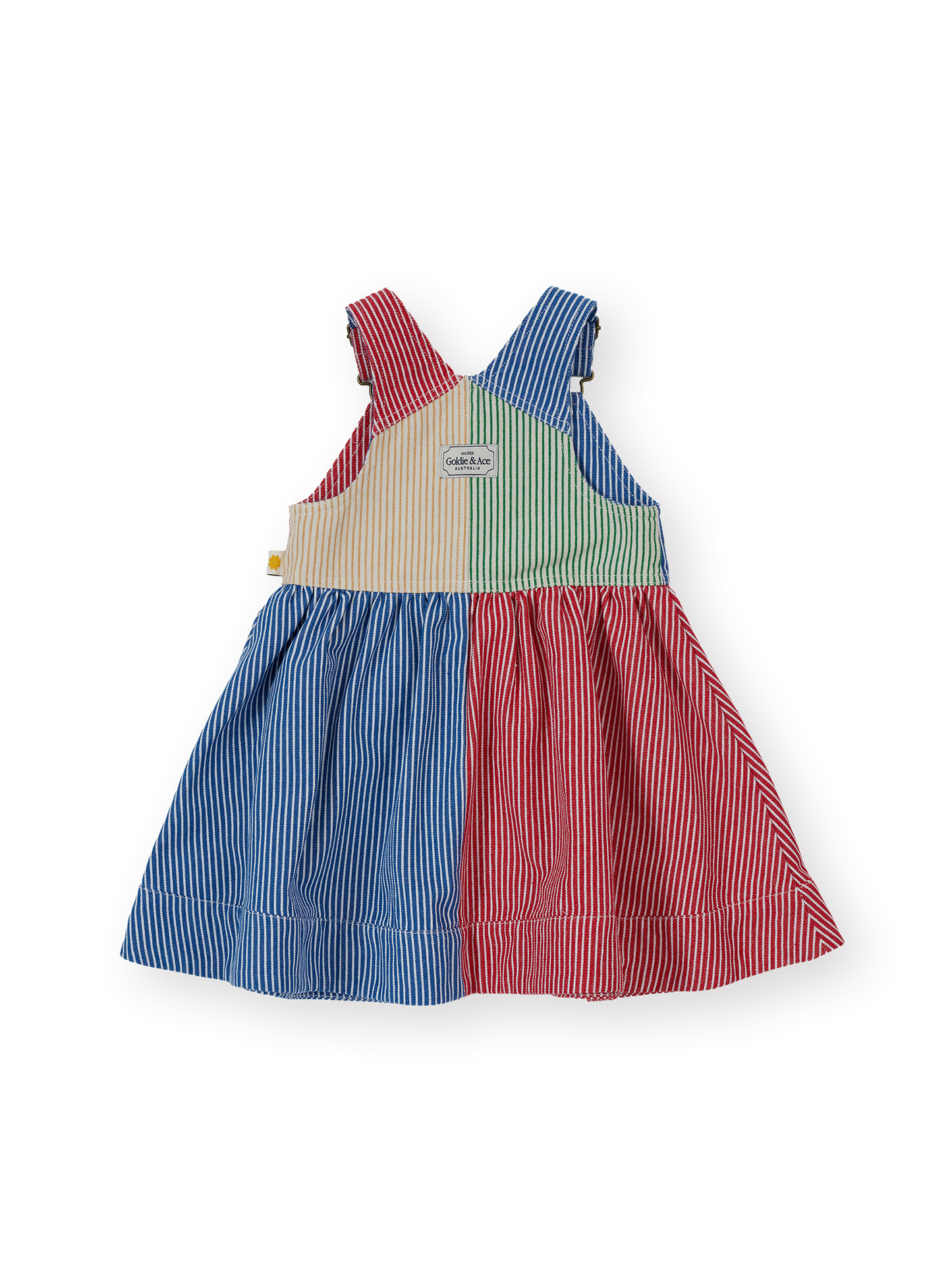 Patchwork Stripe Heidi Pinafore Dress