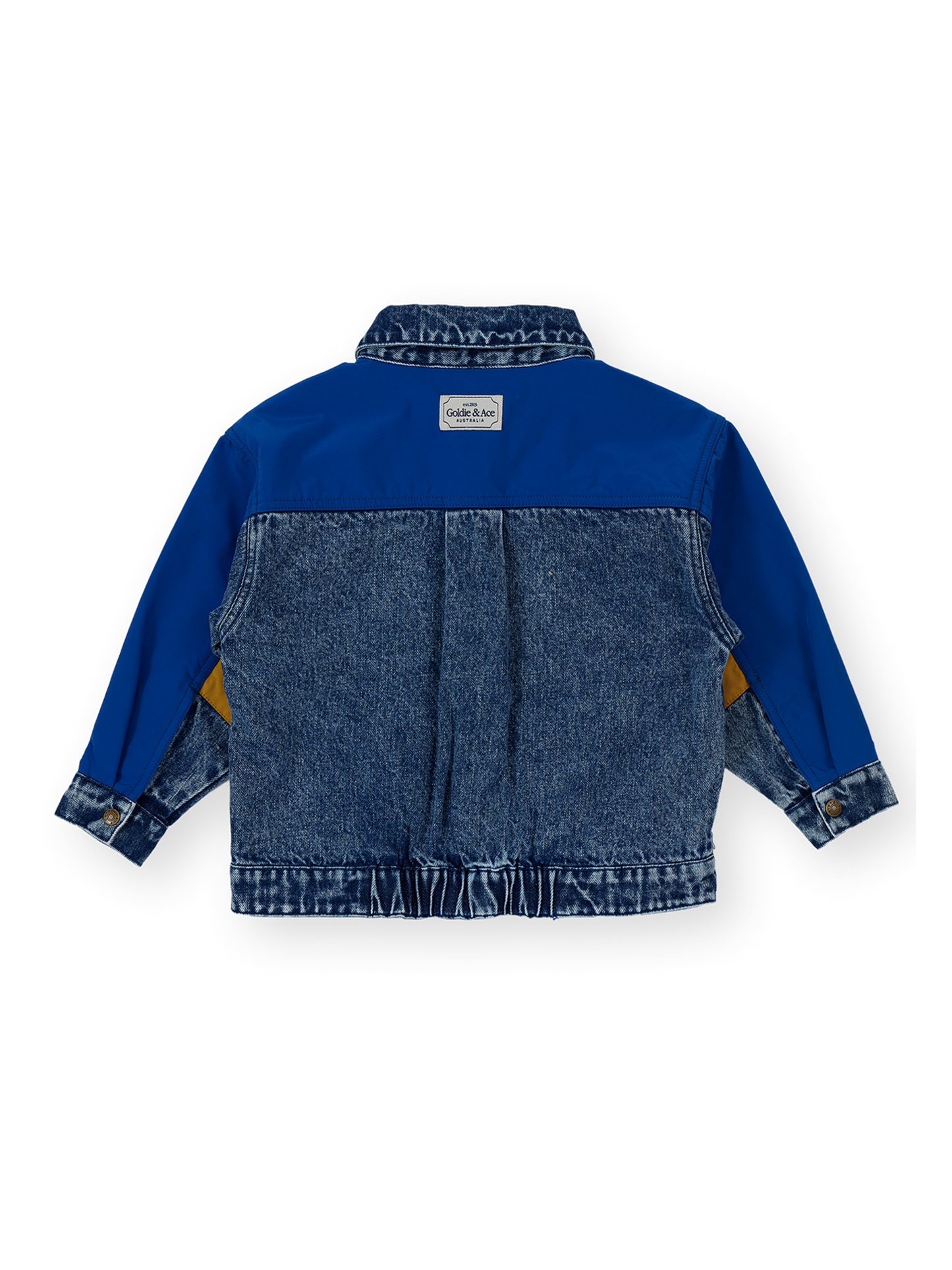 Colour Block Vintage Denim Jacket