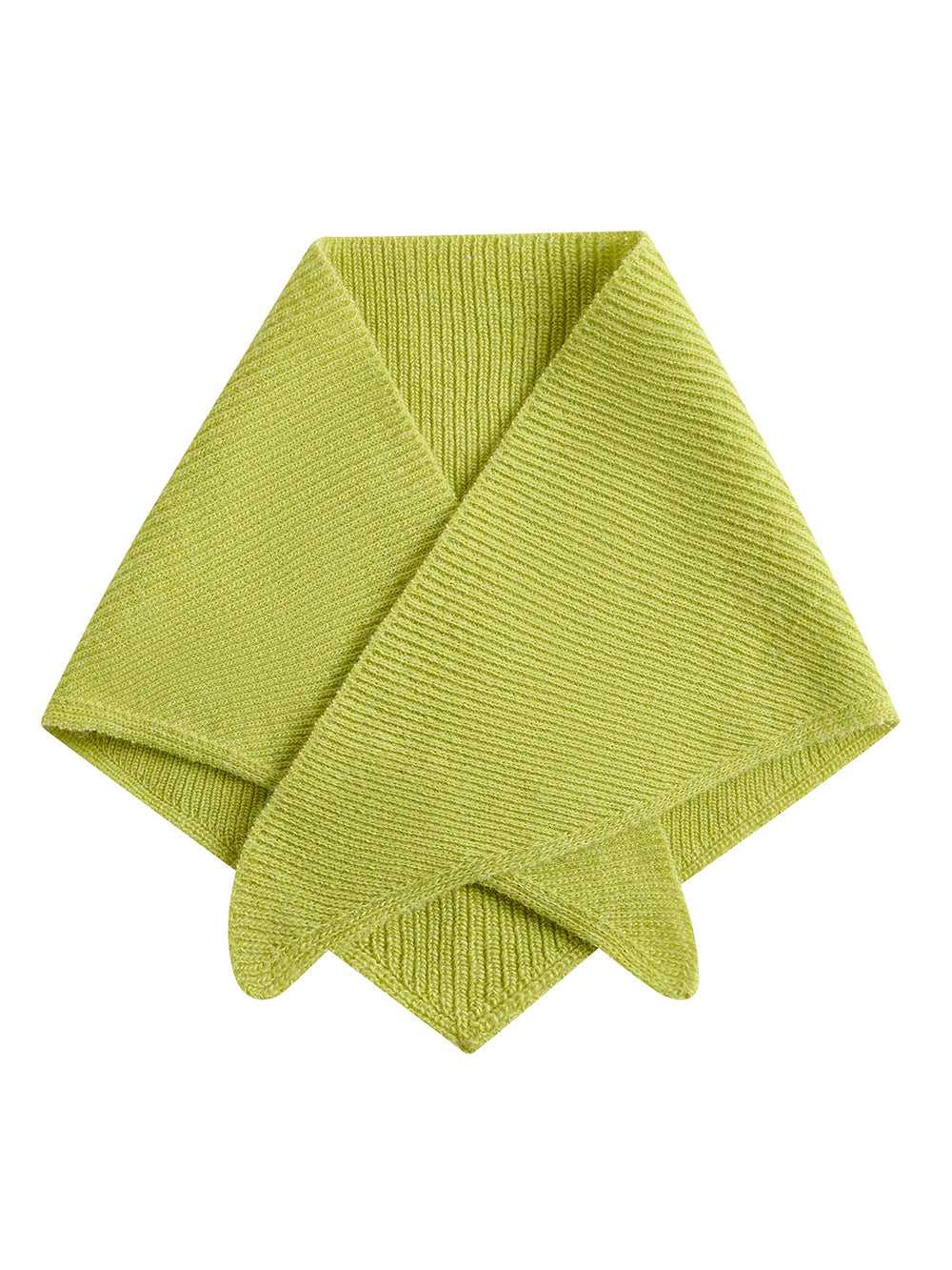 Lime Green Triangle Wool Scarf